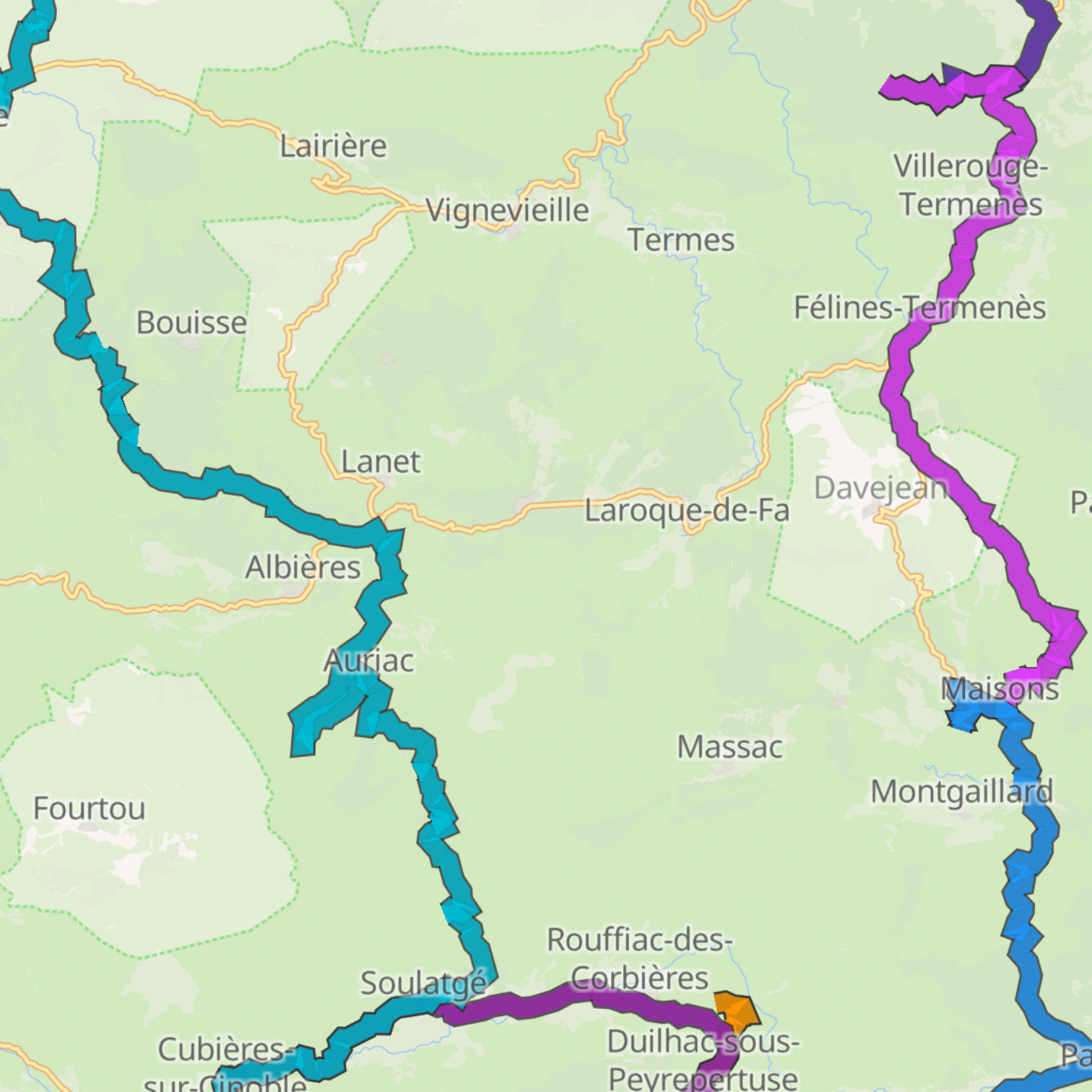 Map itinerary