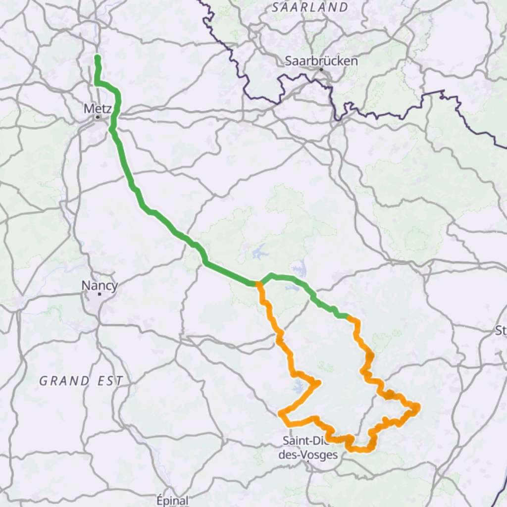Map itinerary