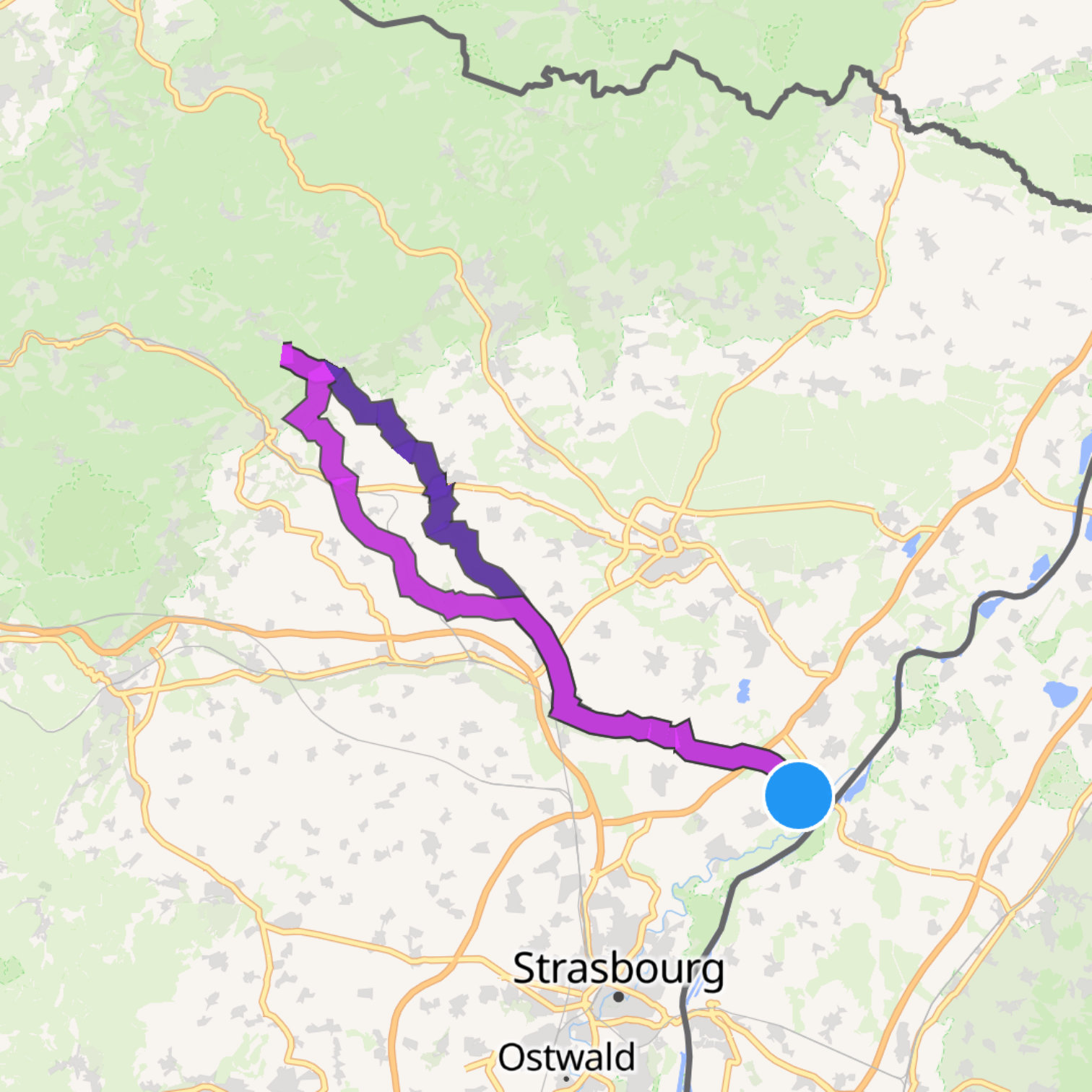 Map itinerary