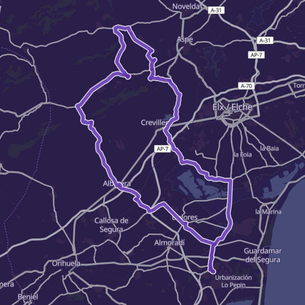 Map itinerary