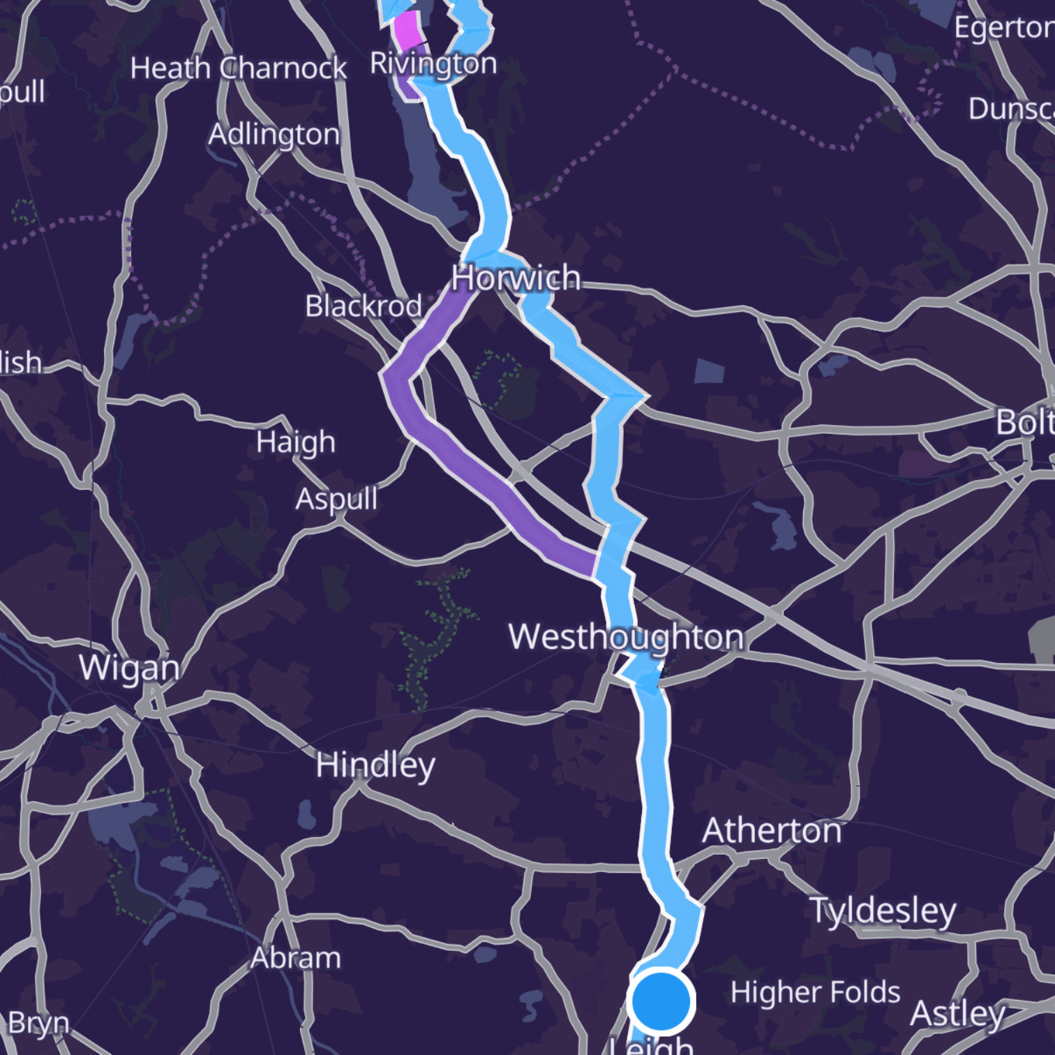 Map itinerary