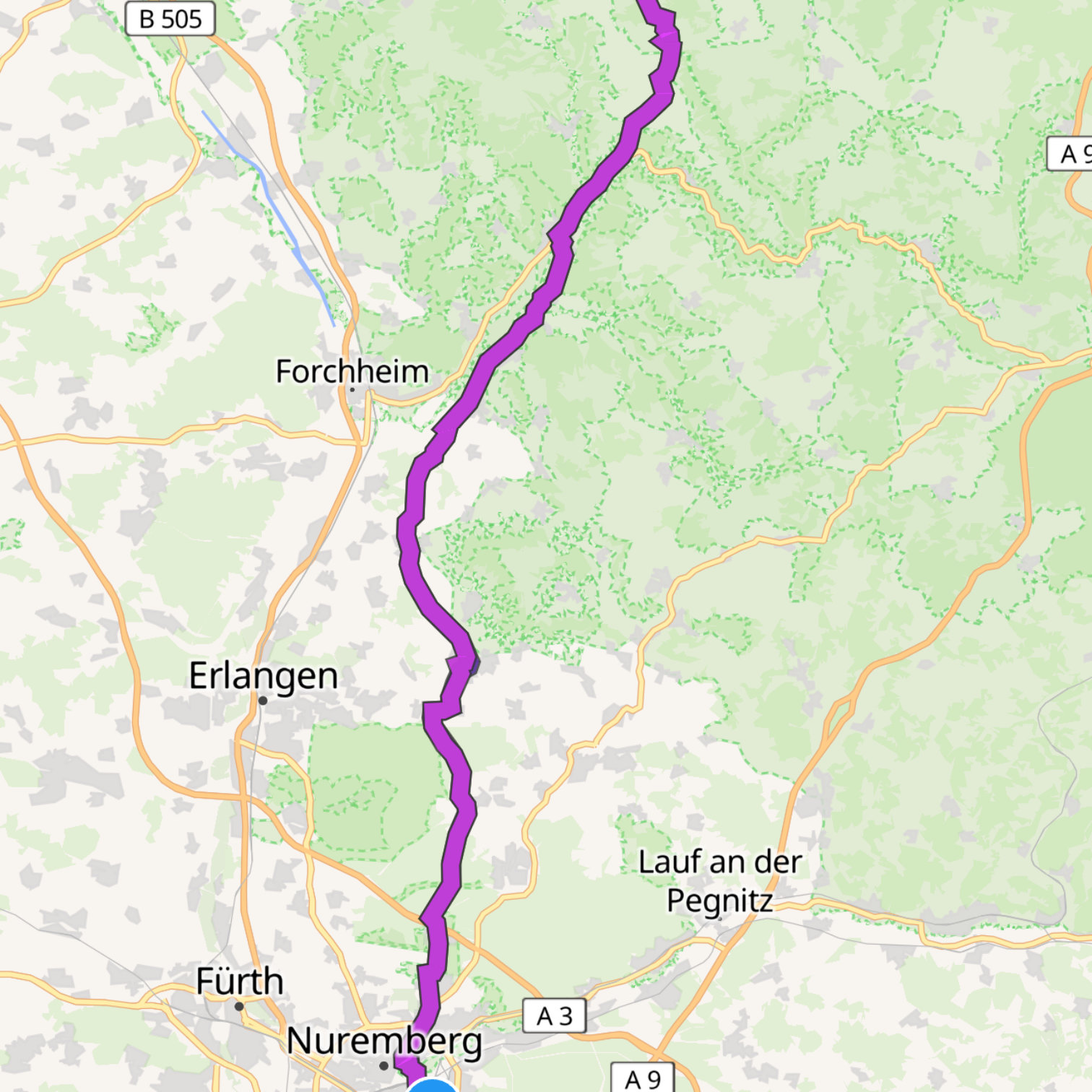 Map itinerary