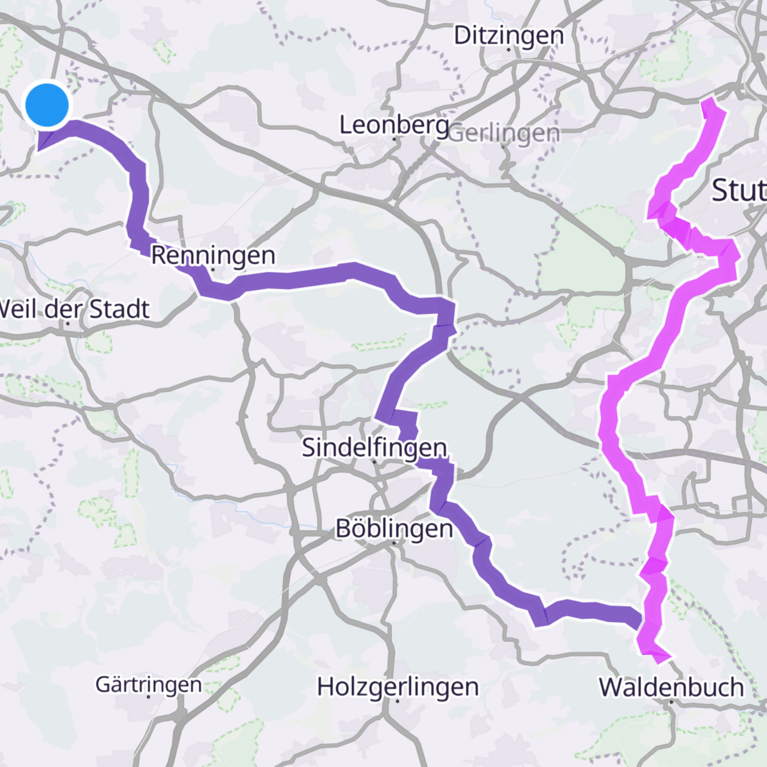 Map itinerary