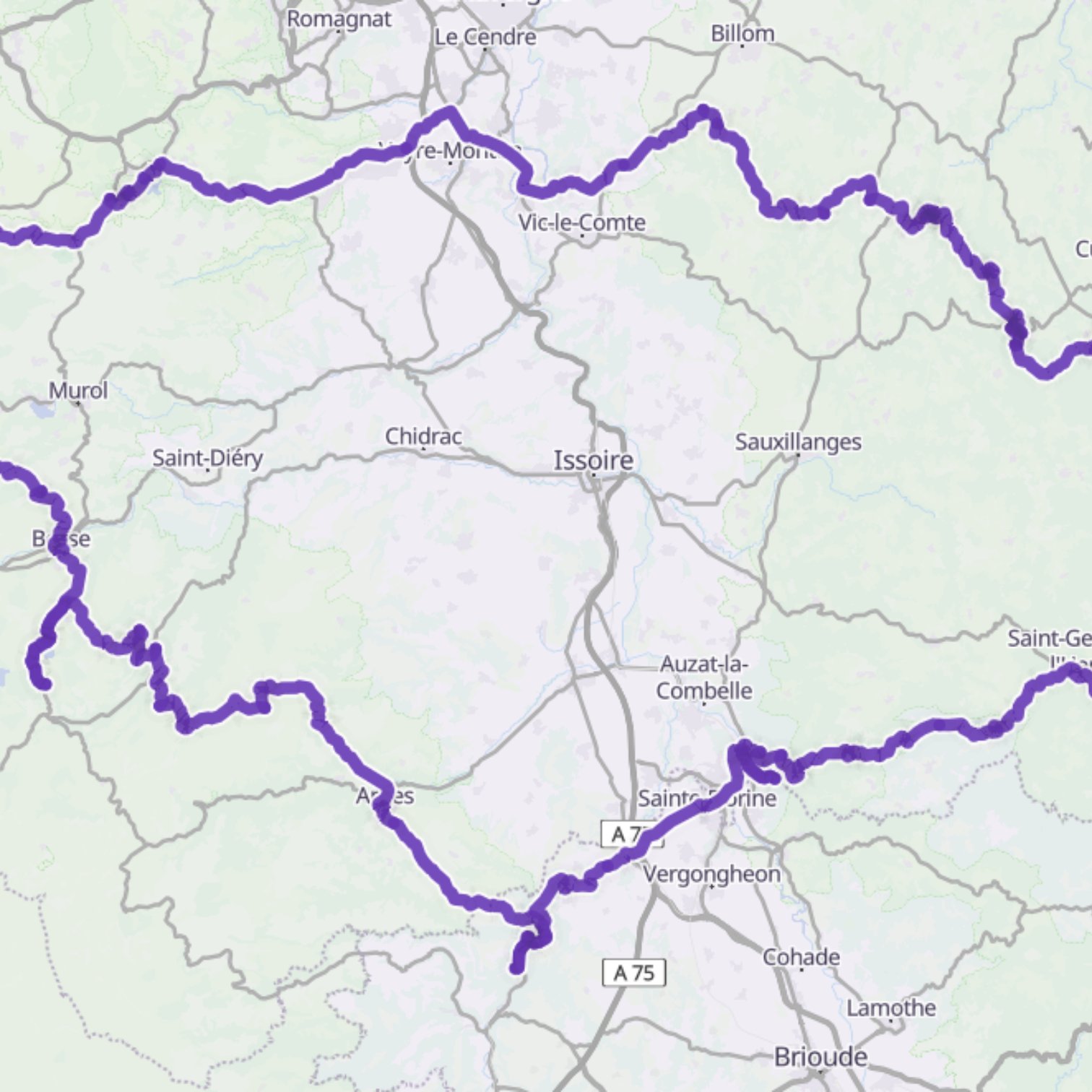 Map itinerary