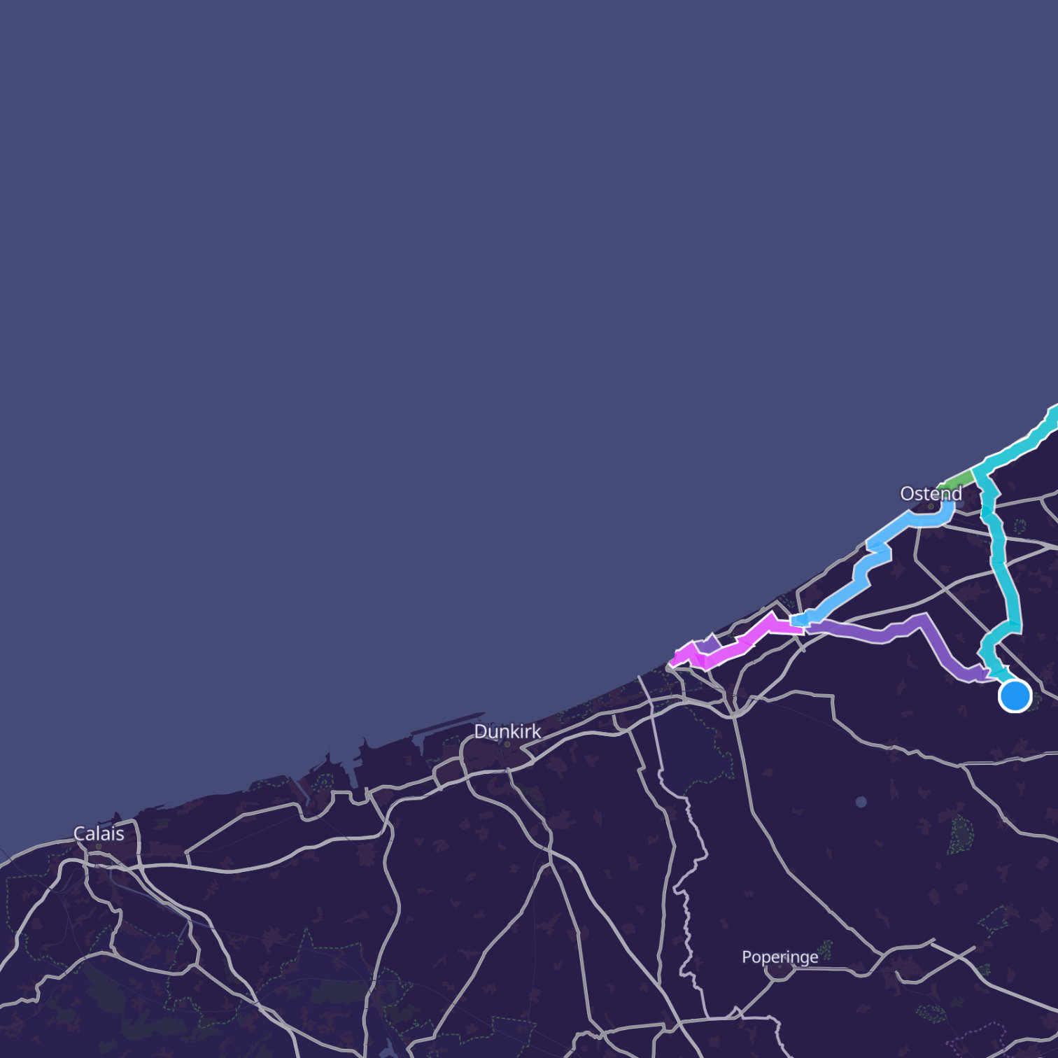 Map itinerary