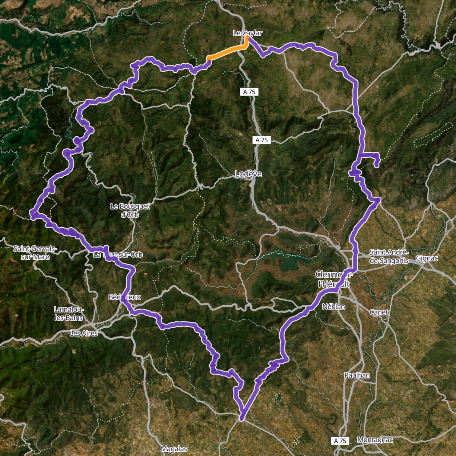 Map itinerary
