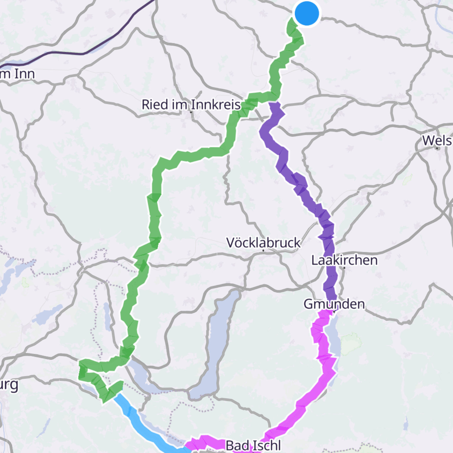 Map itinerary
