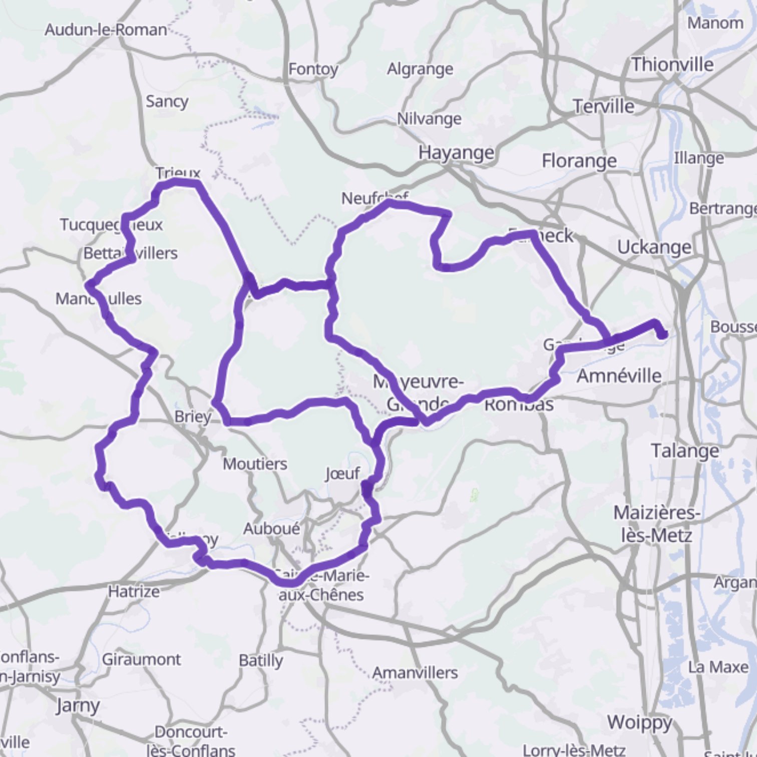 Map itinerary