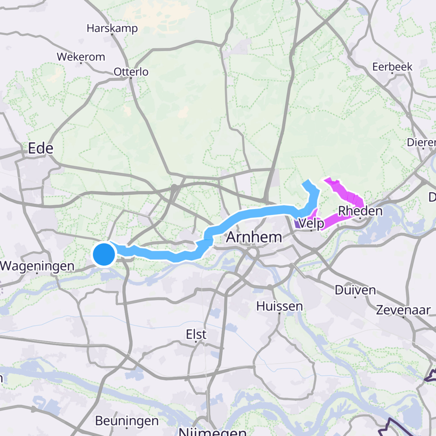 Map itinerary