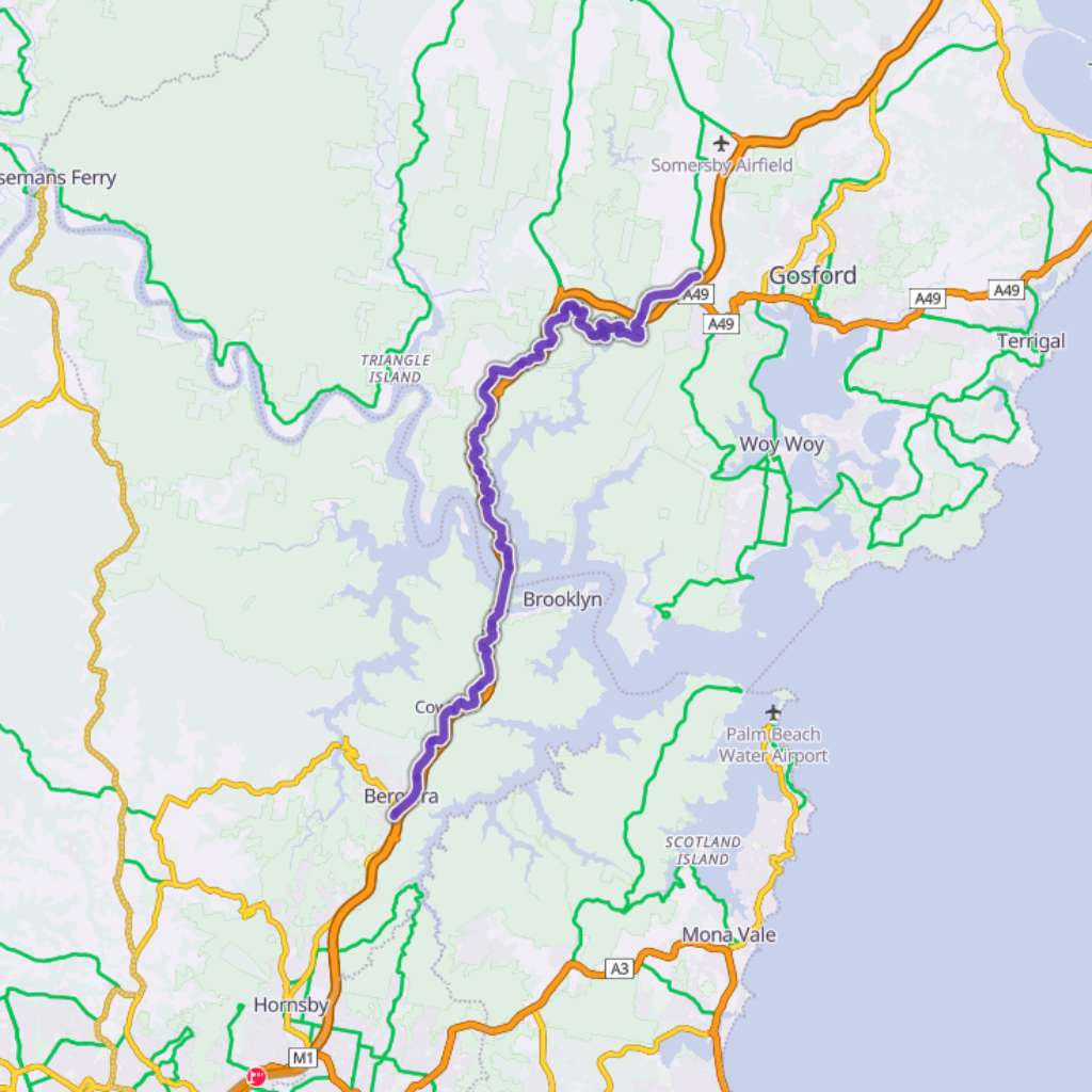 Map itinerary