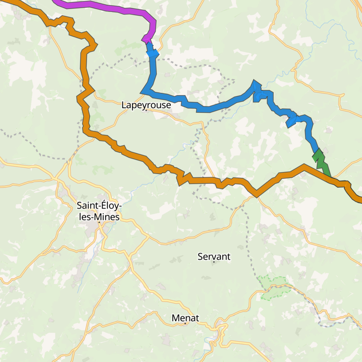 Map itinerary