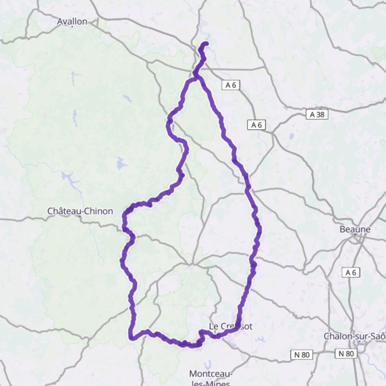 Map itinerary