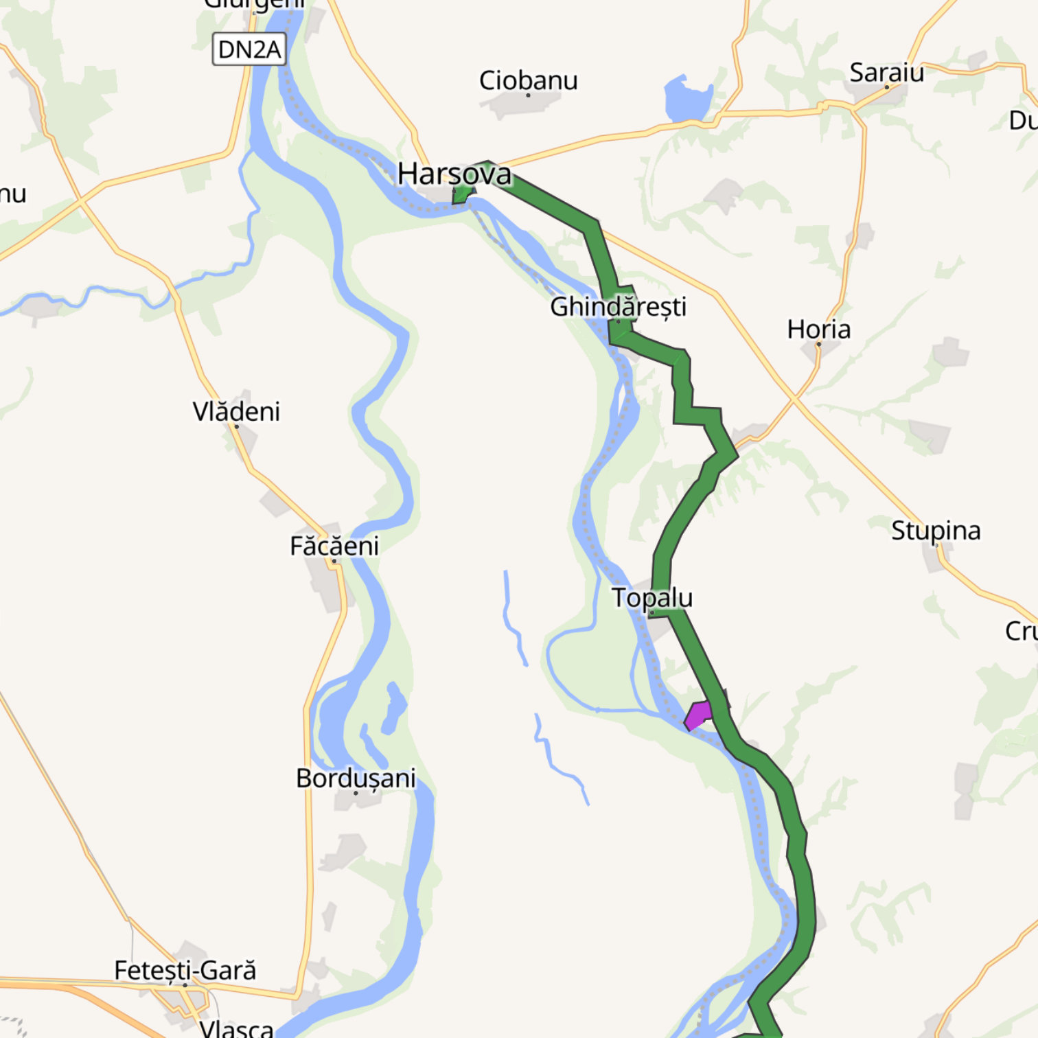 Map itinerary