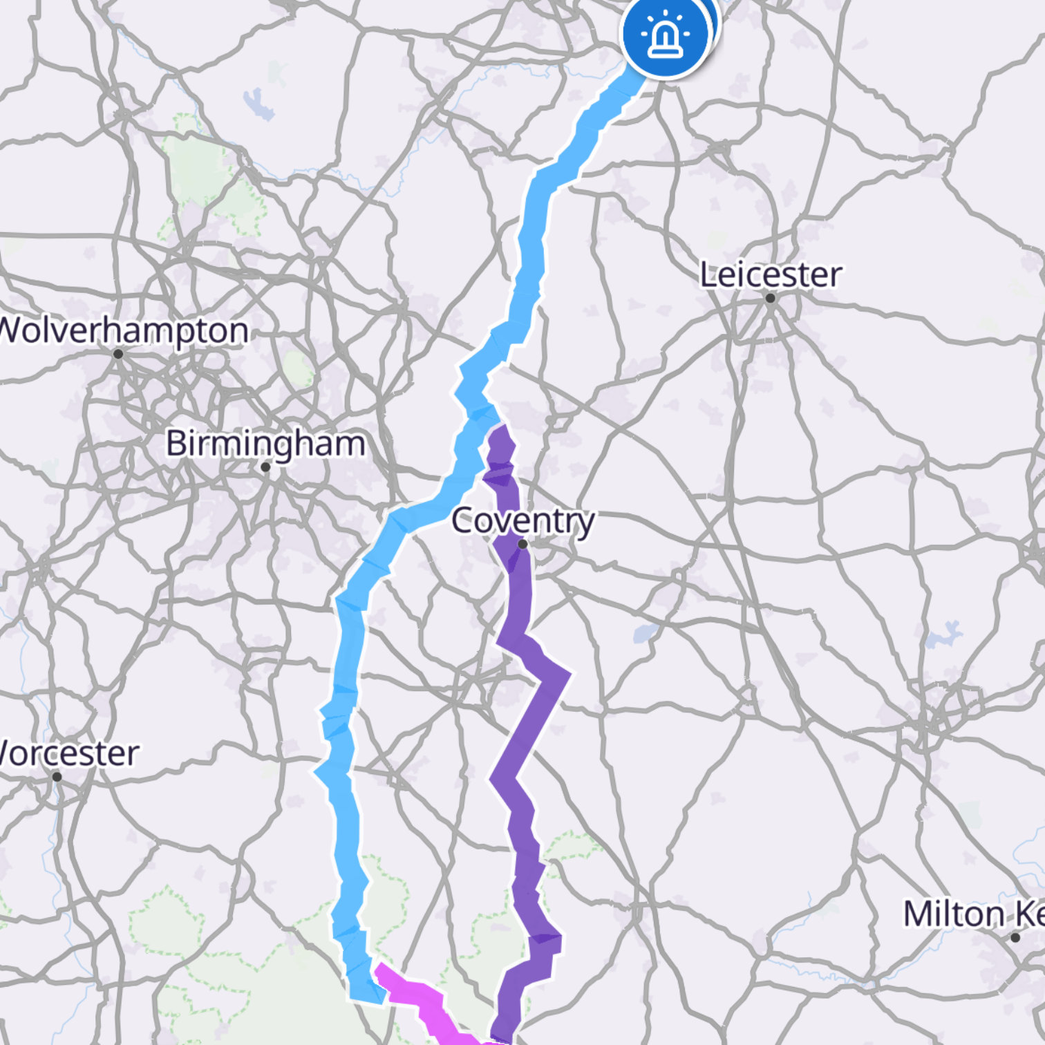 Map itinerary