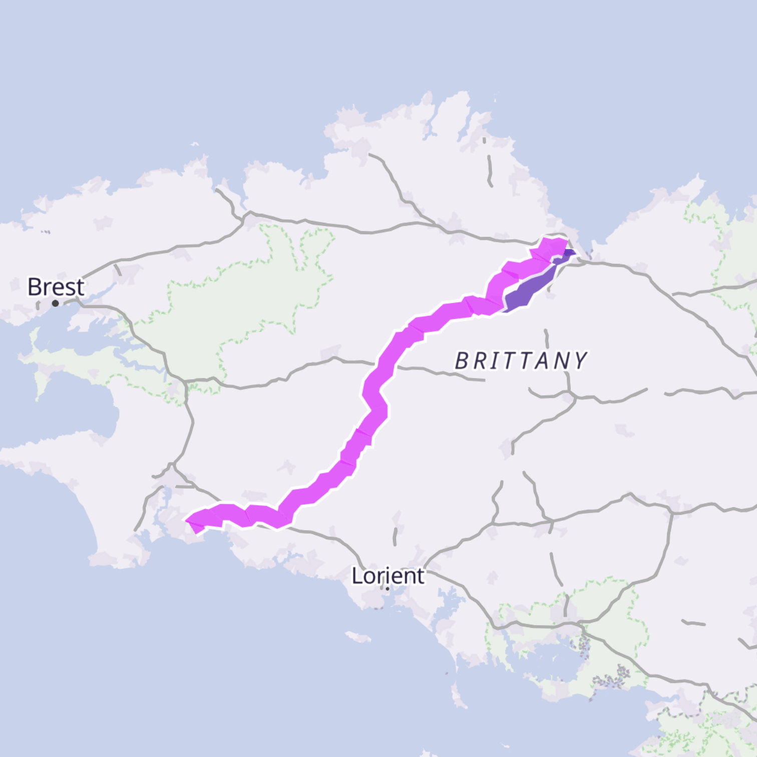 Map itinerary