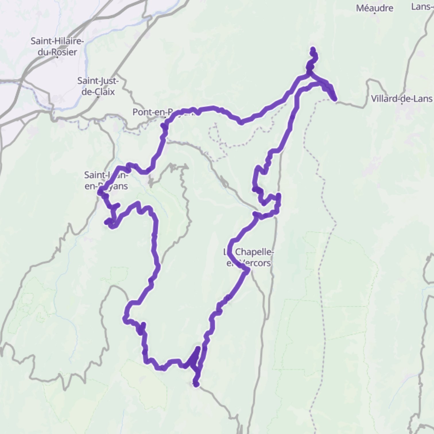 Map itinerary