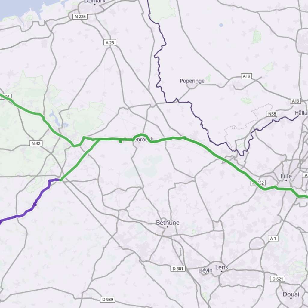Map itinerary