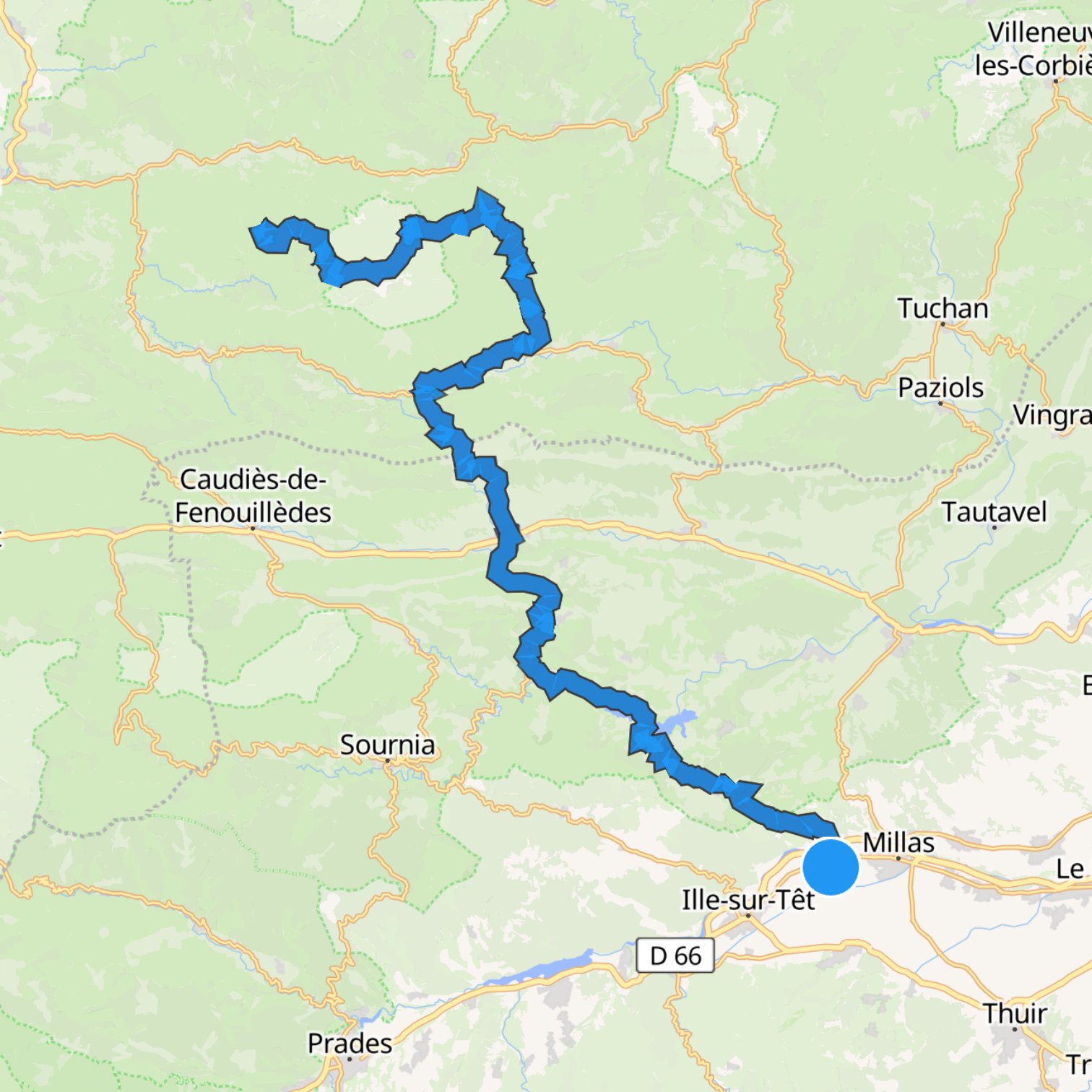 Map itinerary