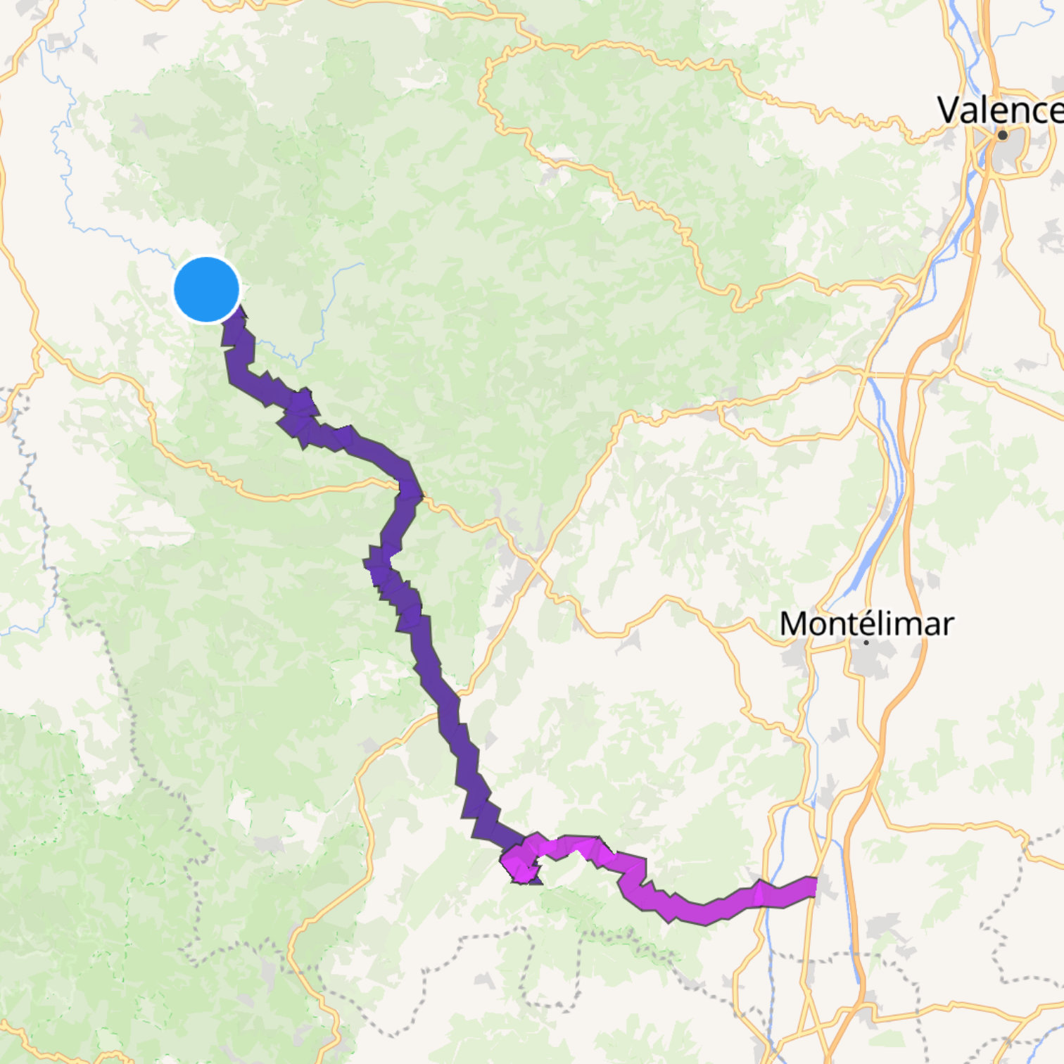 Map itinerary
