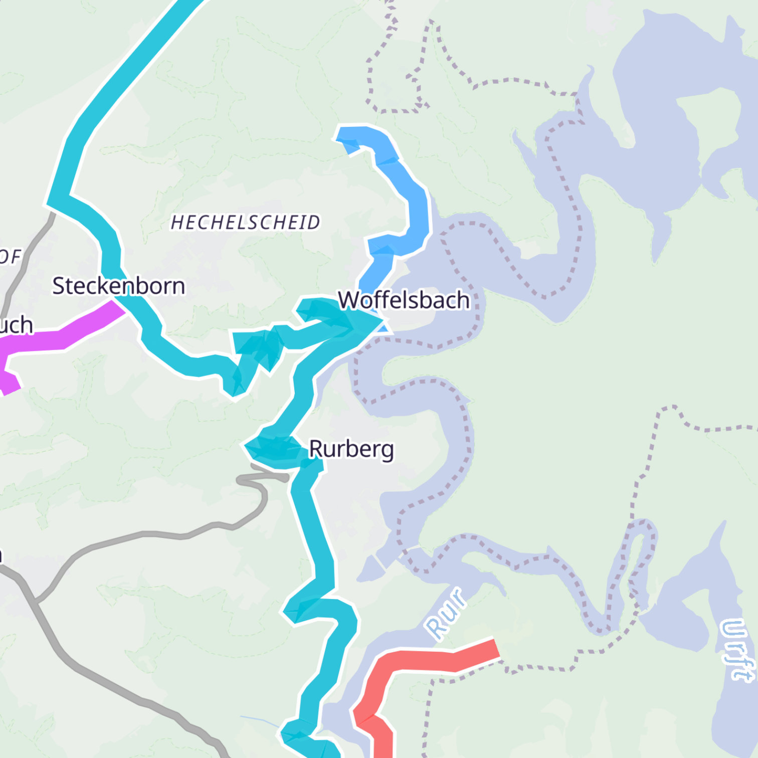 Map itinerary