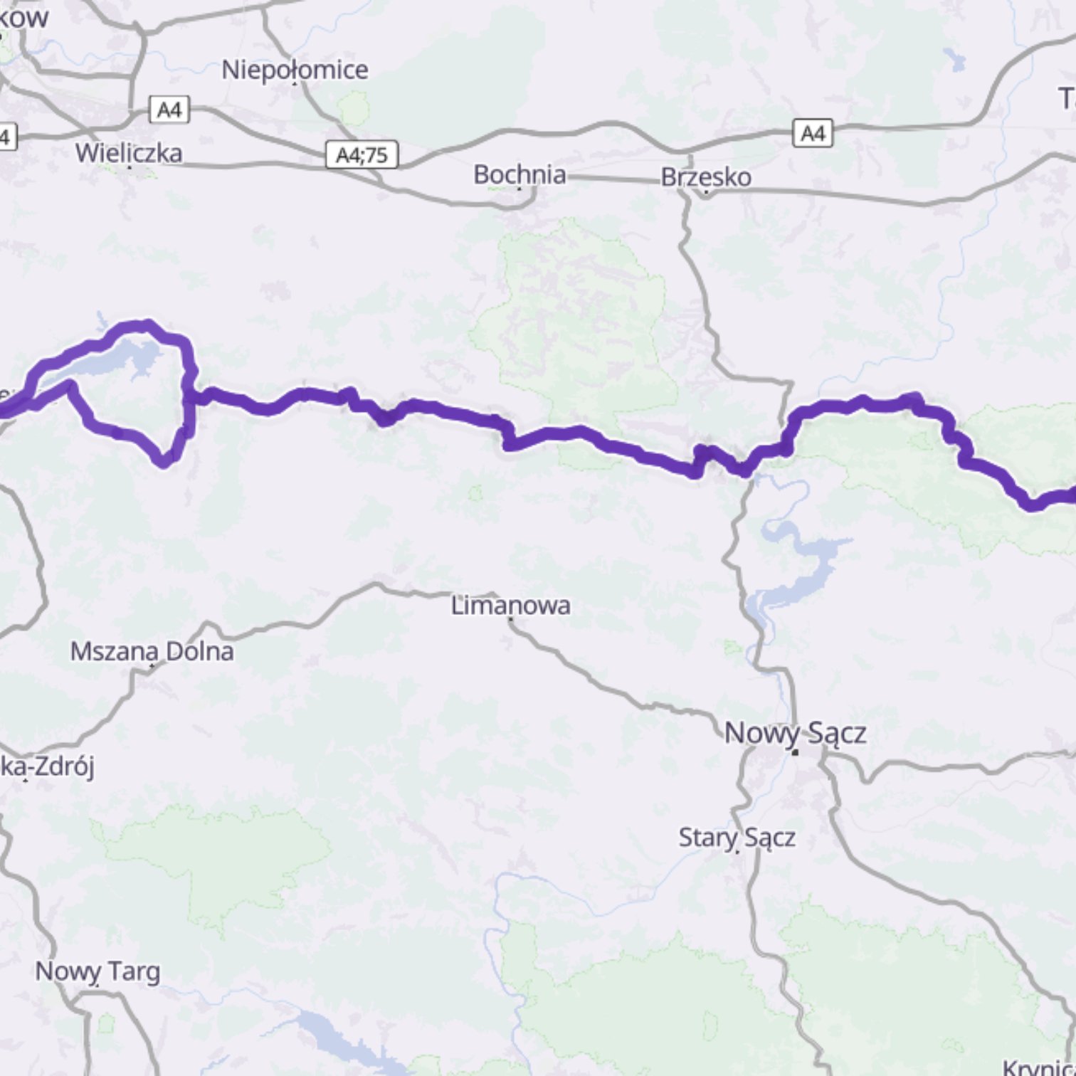 Map itinerary