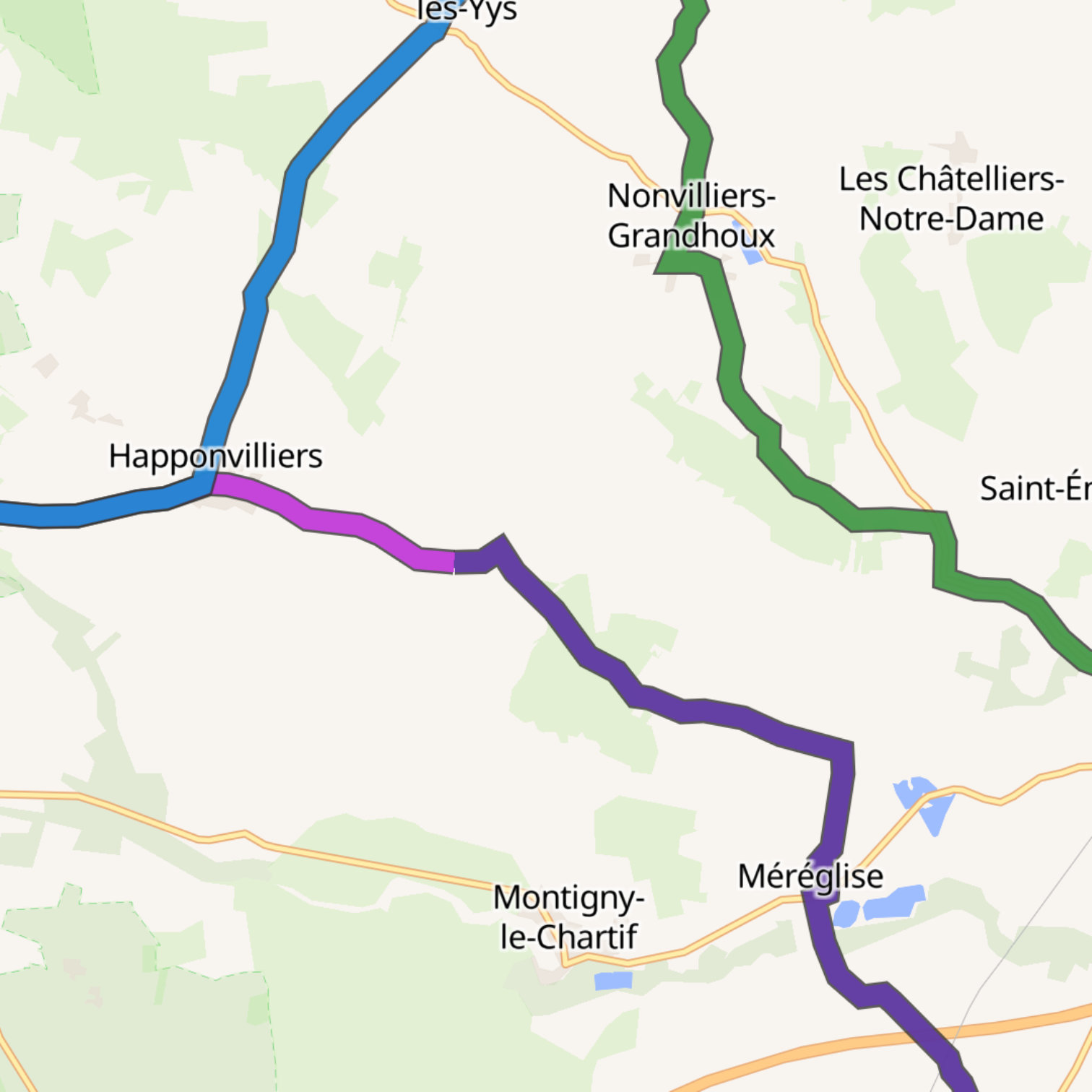Map itinerary