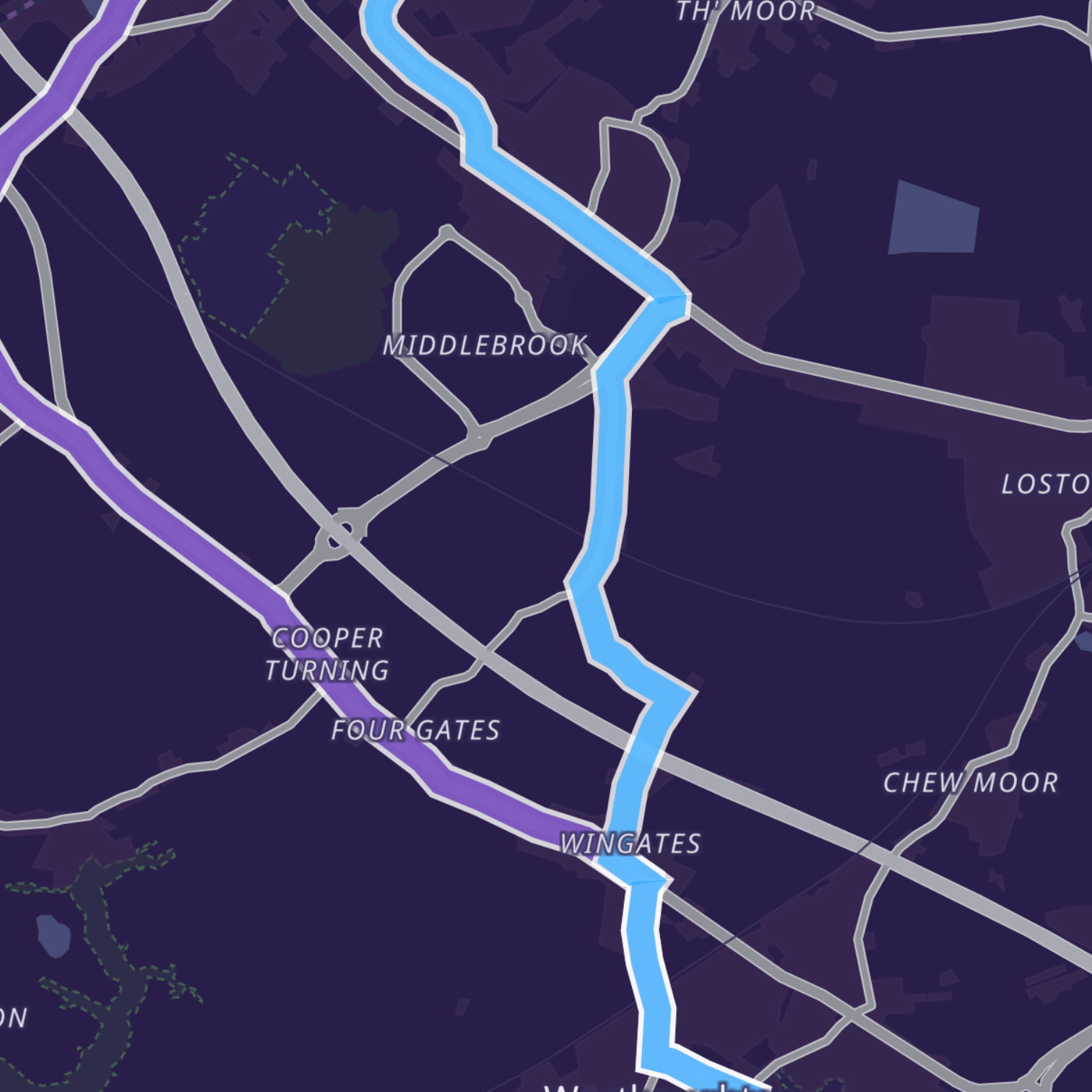 Map itinerary