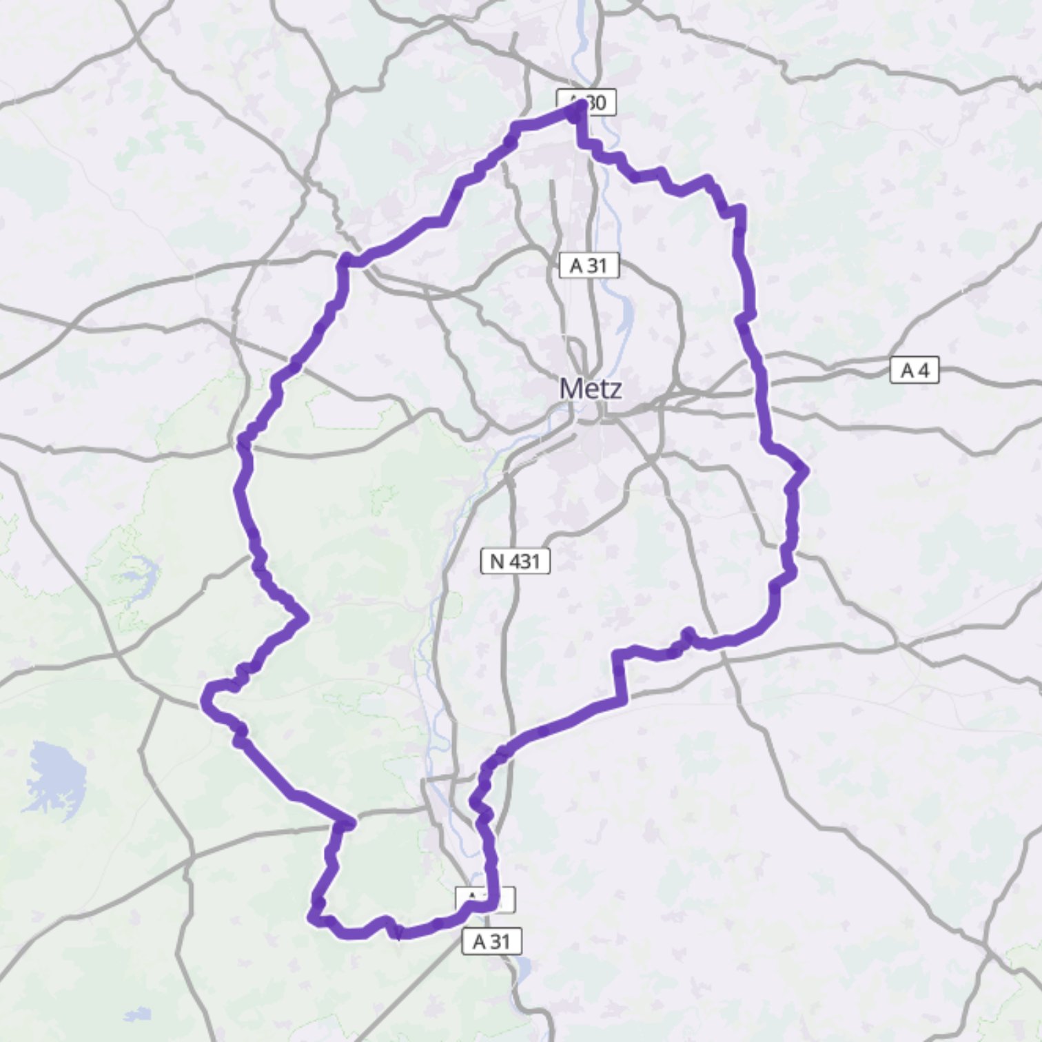 Map itinerary