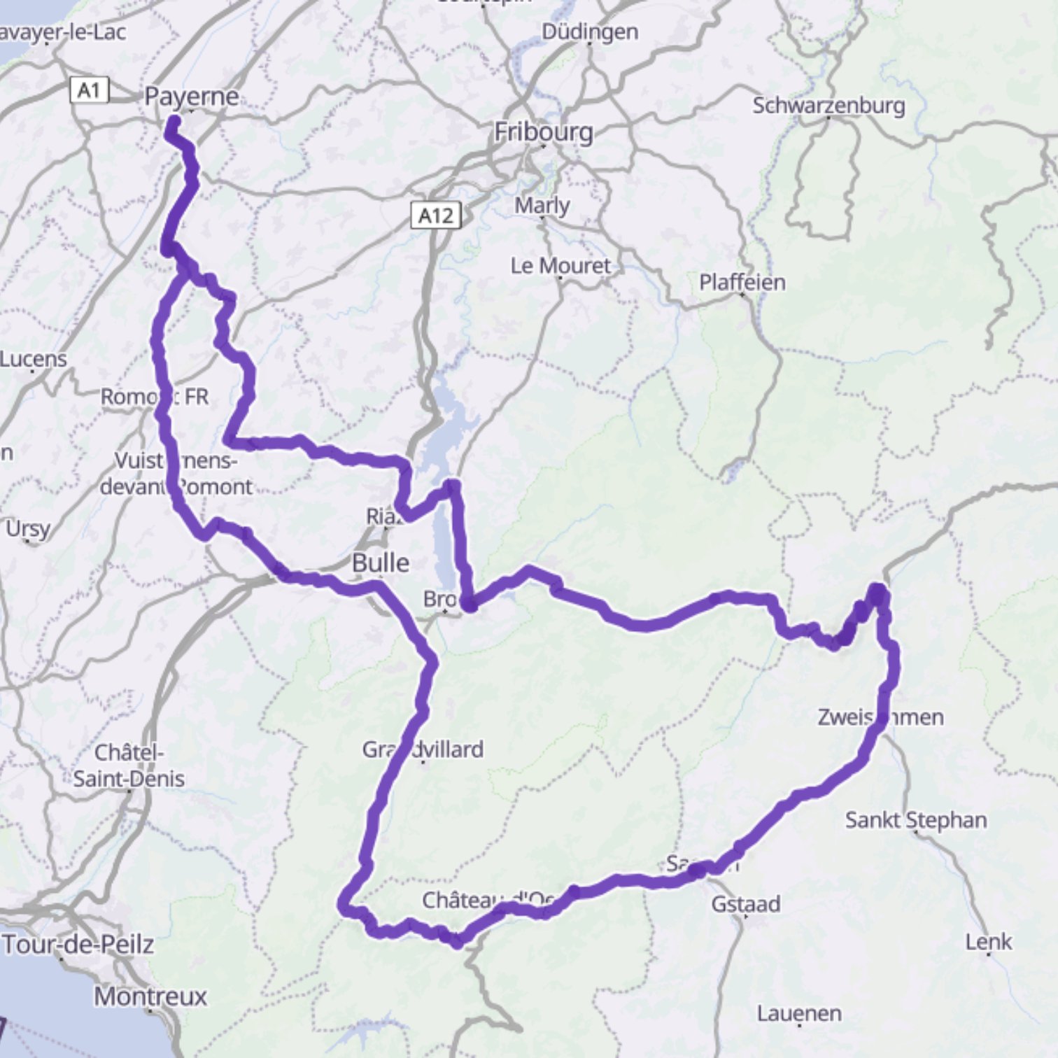 Map itinerary