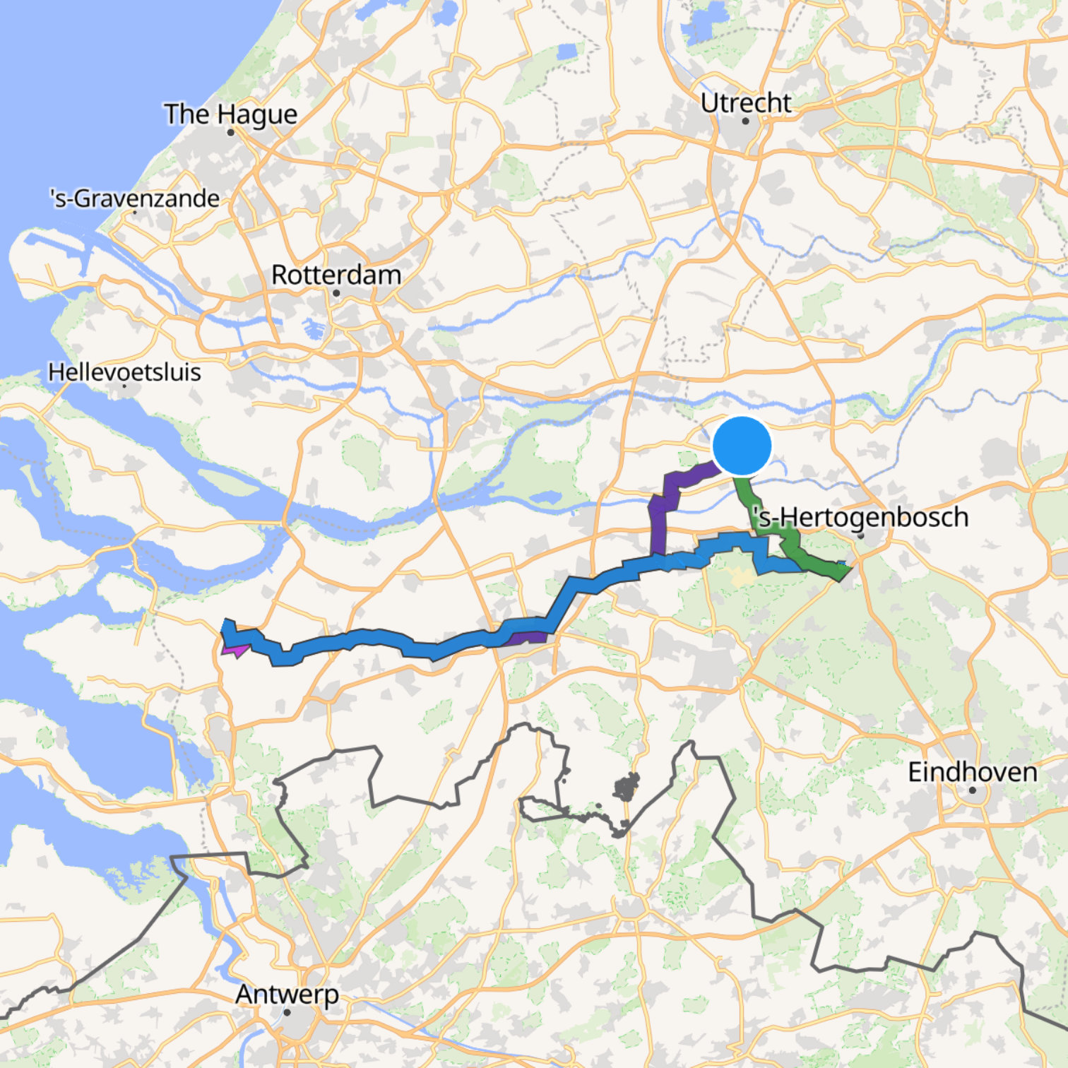 Map itinerary