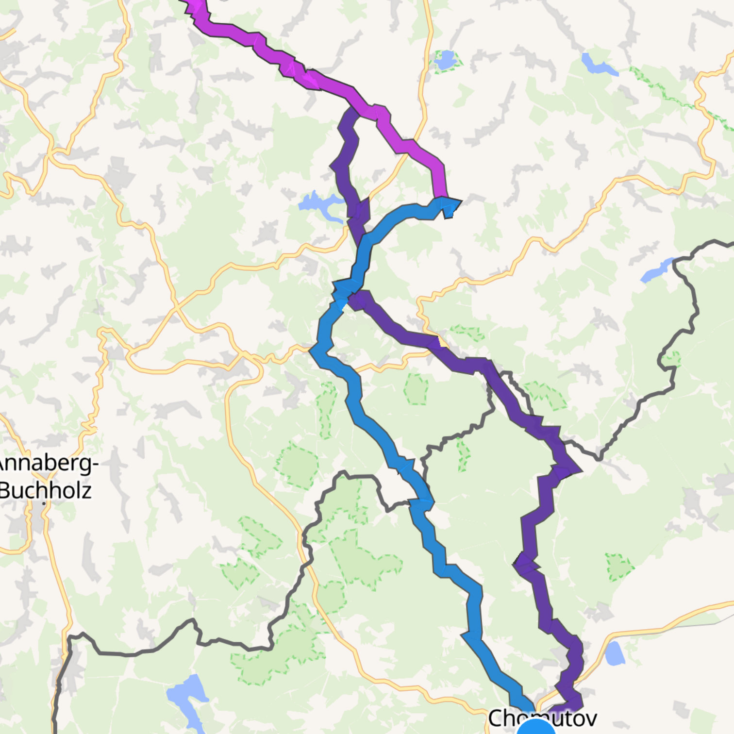 Map itinerary