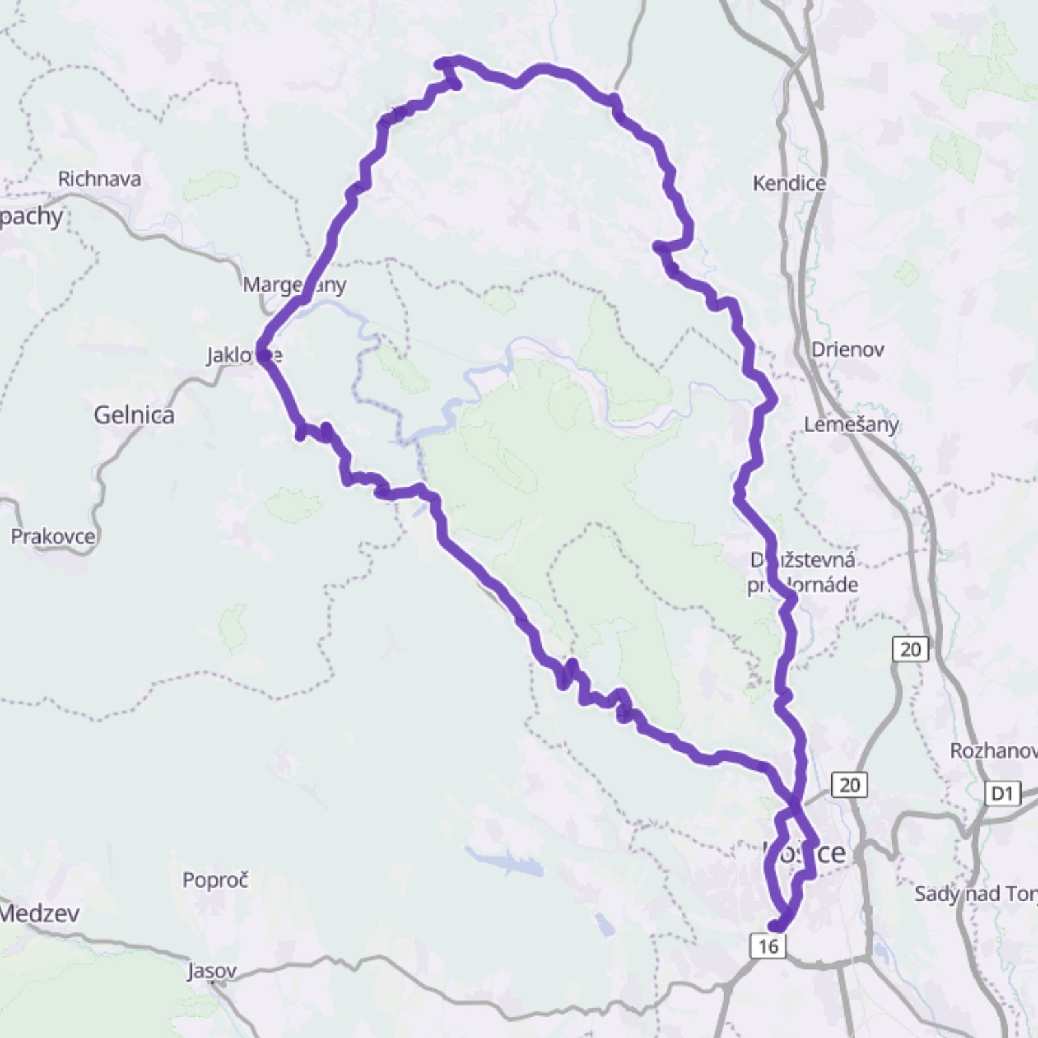 Map itinerary