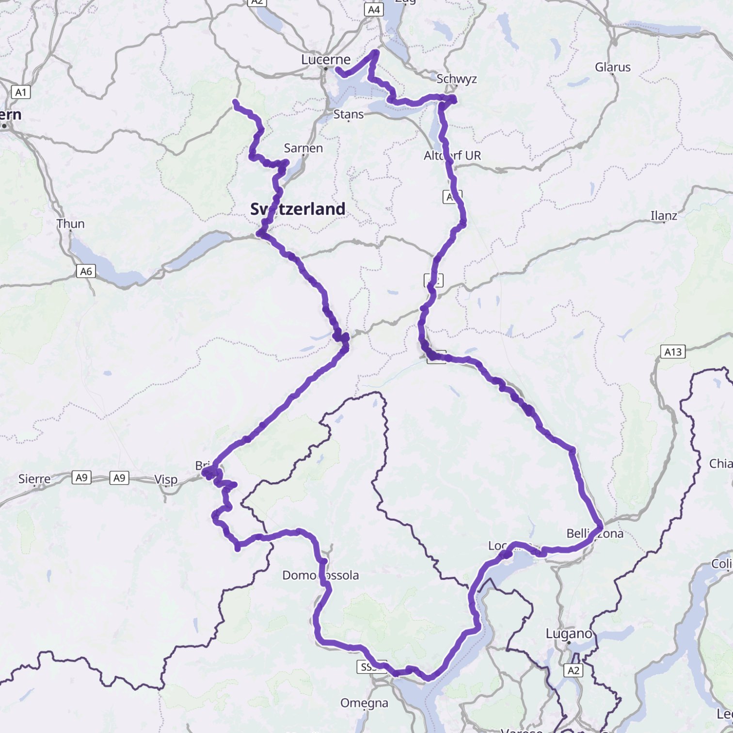 Map itinerary