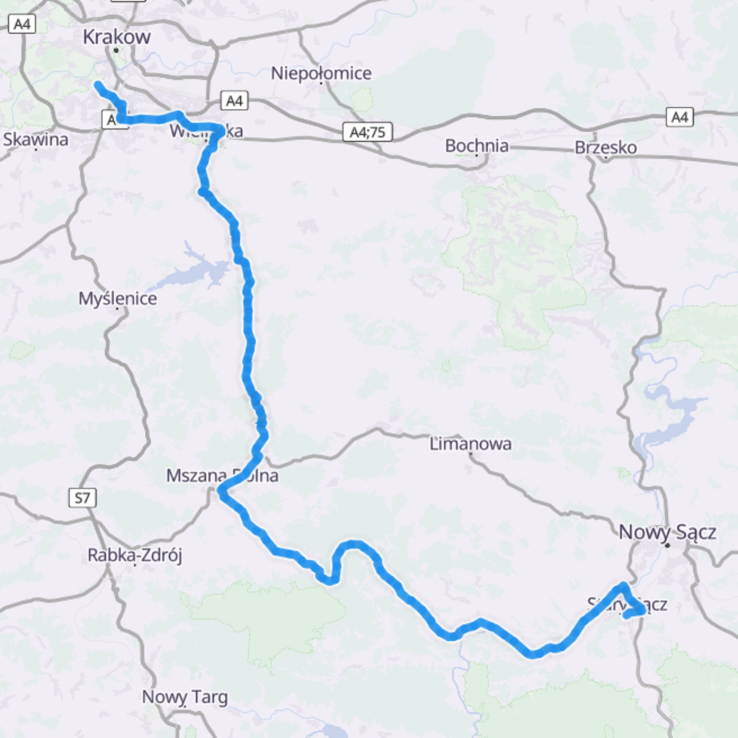 Map itinerary