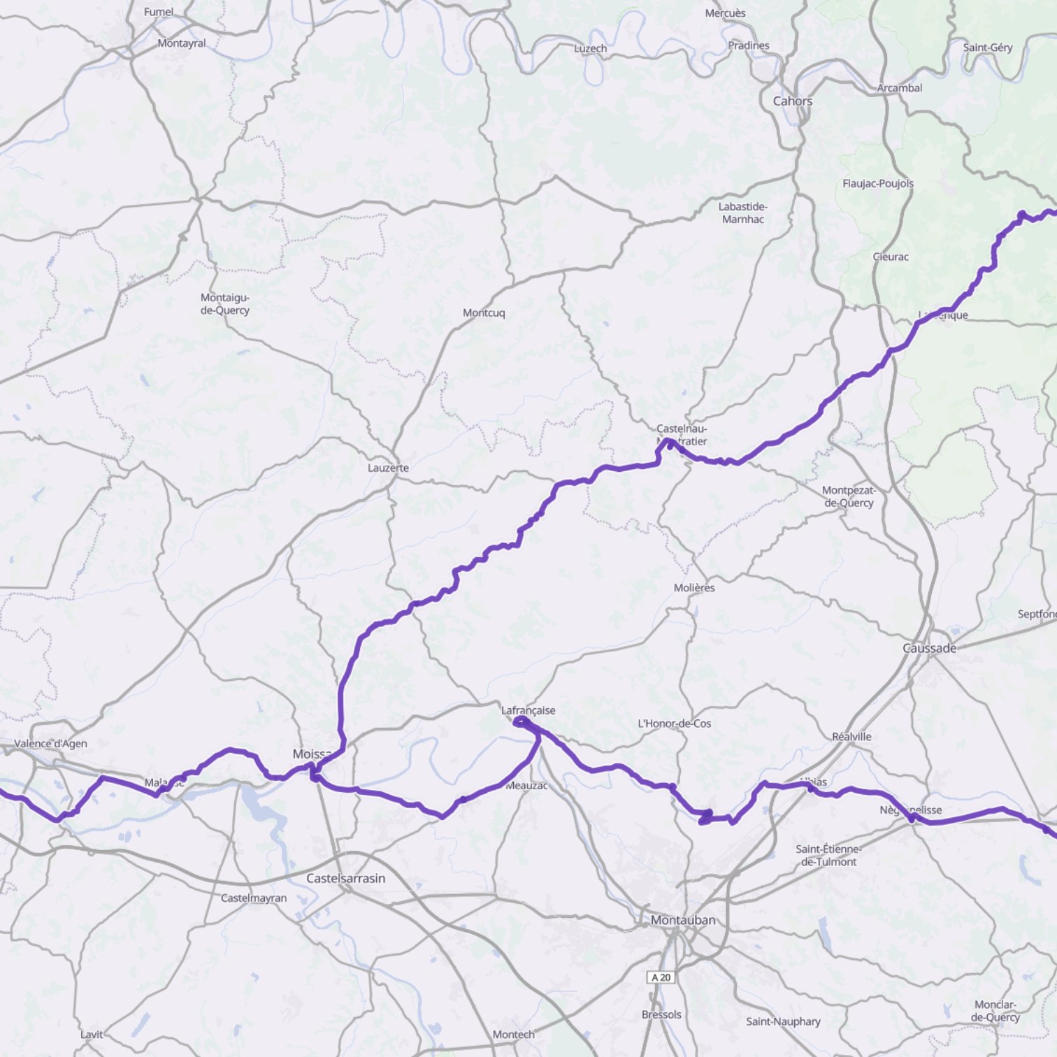 Map itinerary