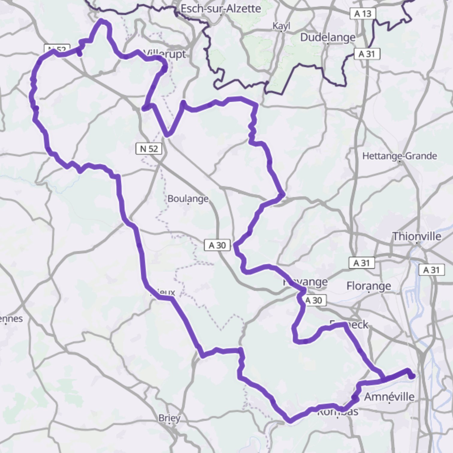 Map itinerary