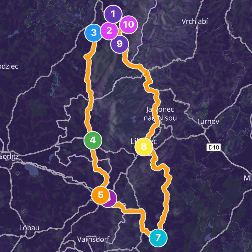 Map itinerary
