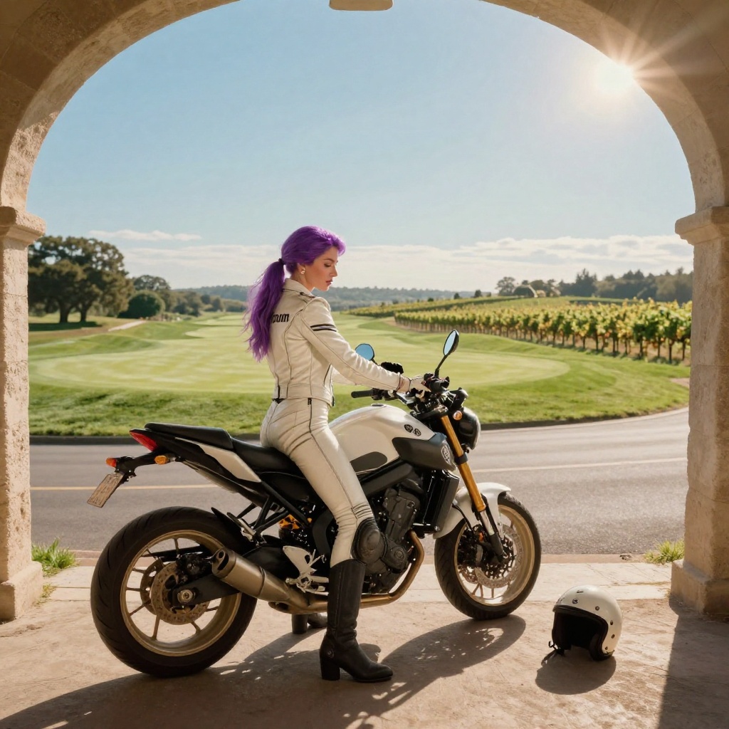 Greens et Vignes de Champagne à Moto
