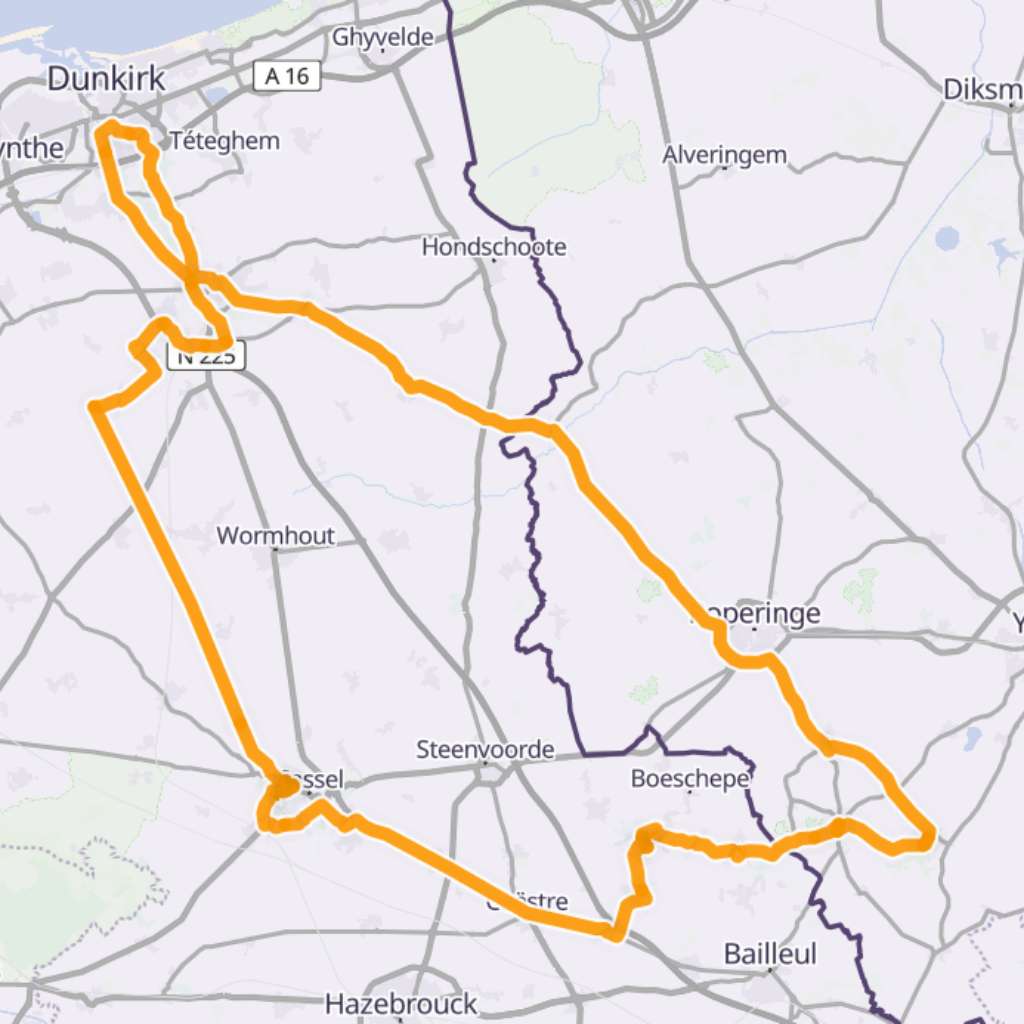 Map itinerary