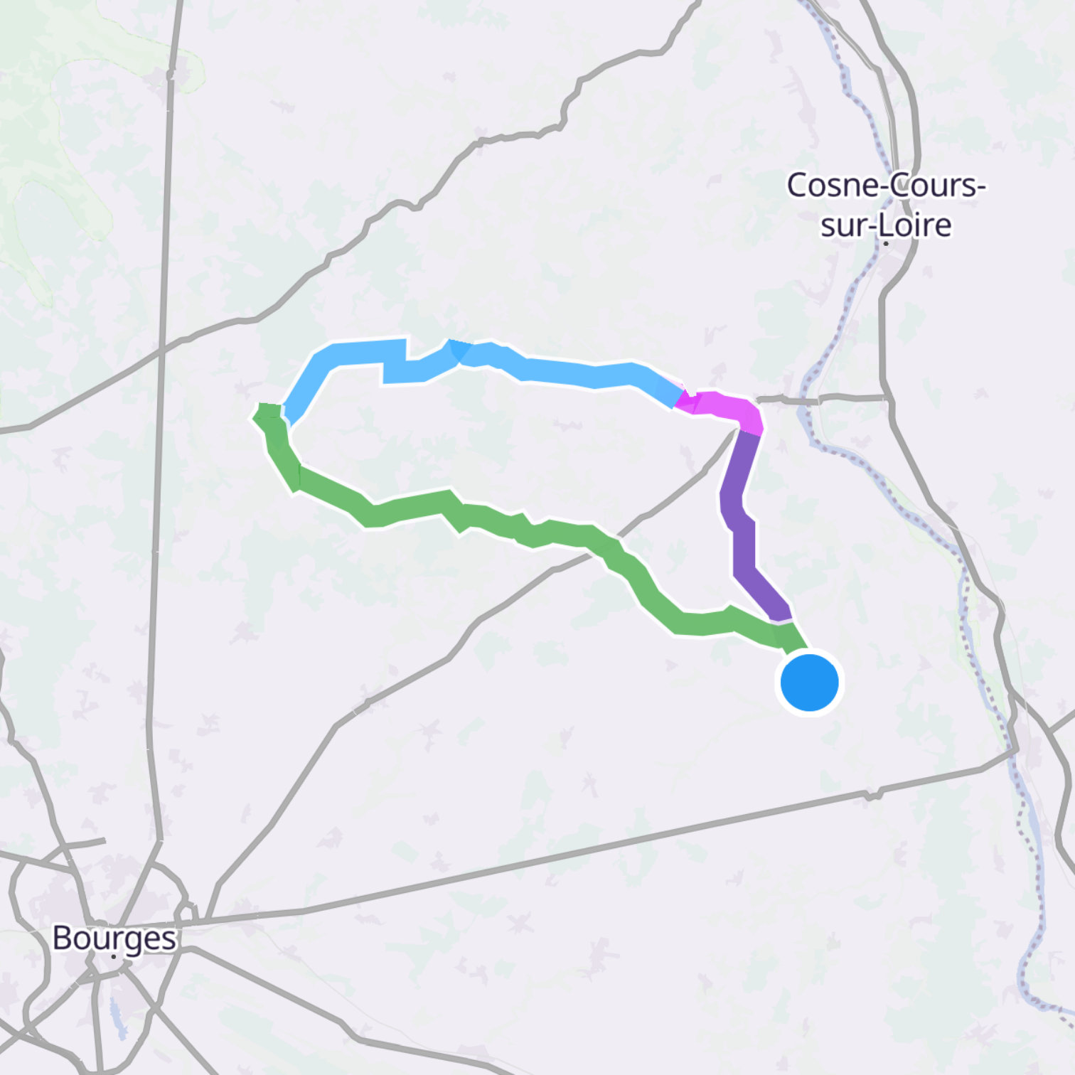 Map itinerary