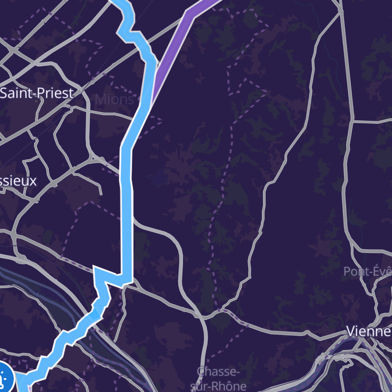 Map itinerary