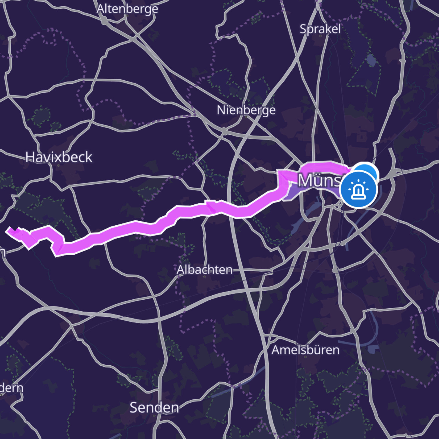 Map itinerary
