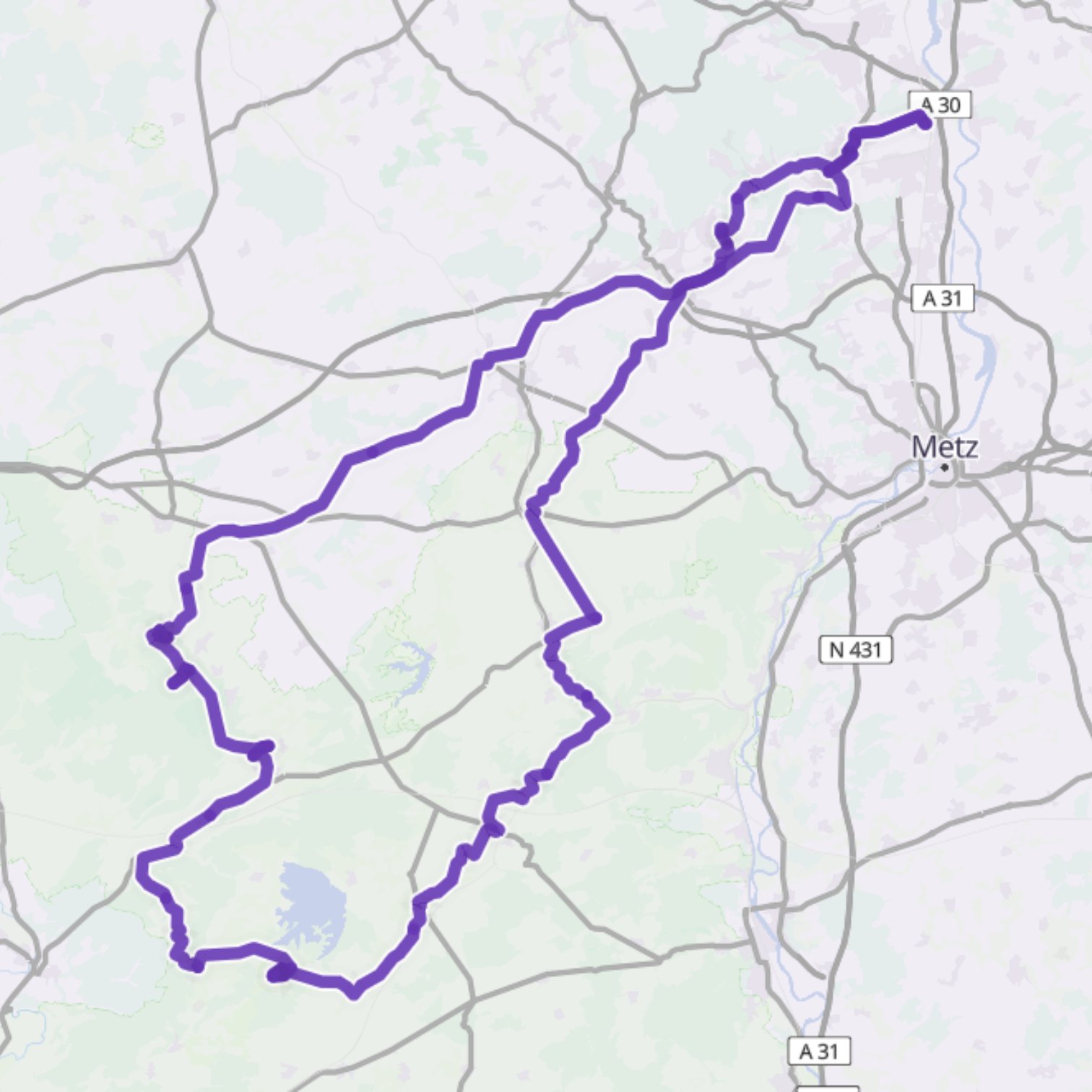 Map itinerary