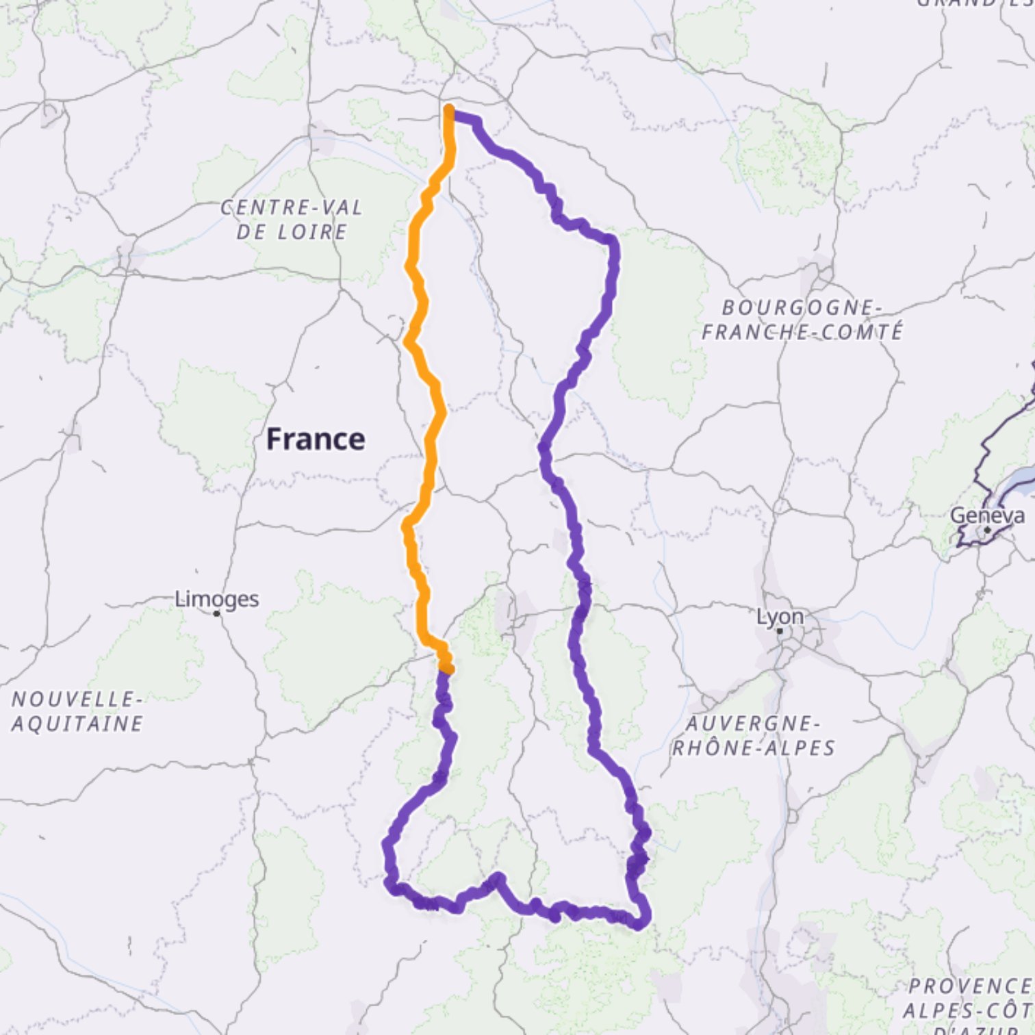 Map itinerary