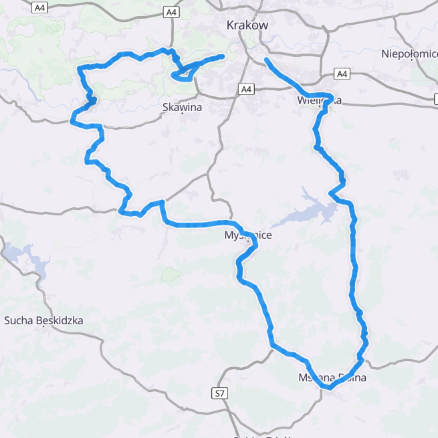 Map itinerary