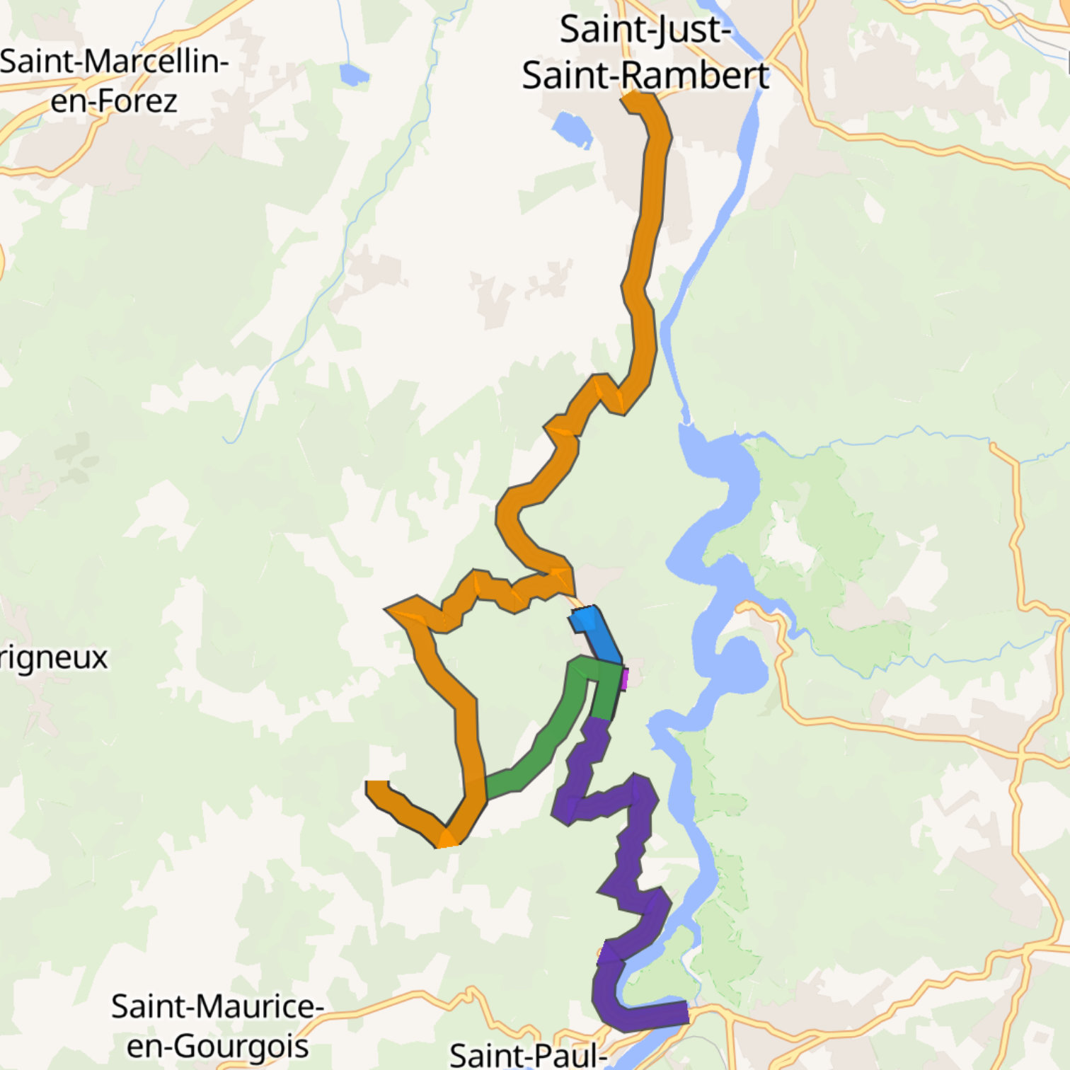 Map itinerary