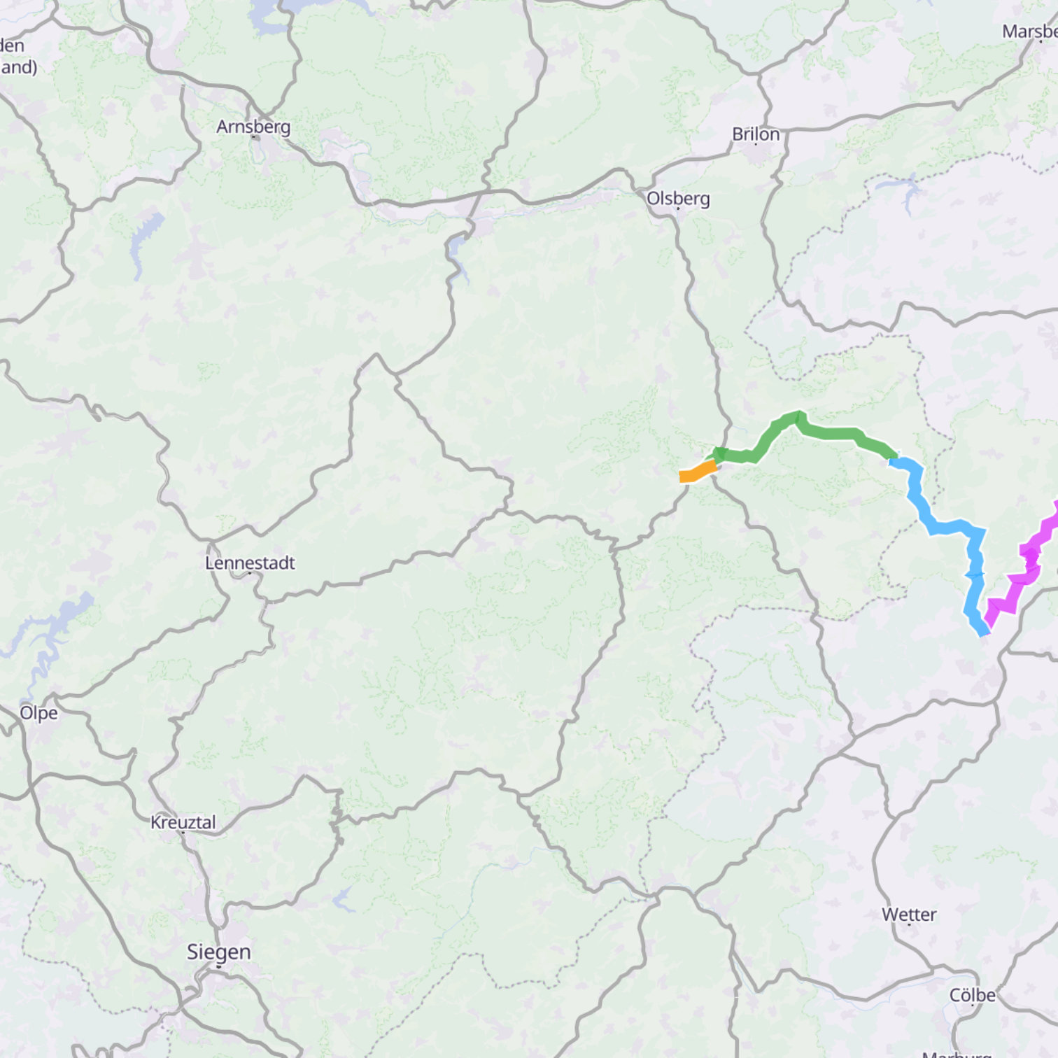 Map itinerary