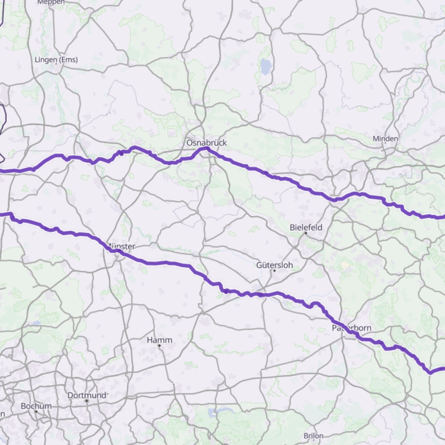 Map itinerary