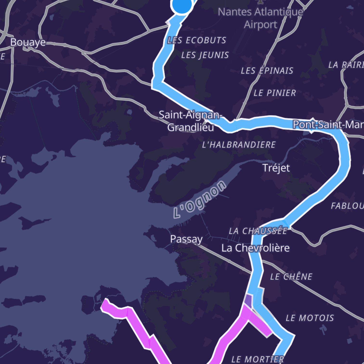 Map itinerary