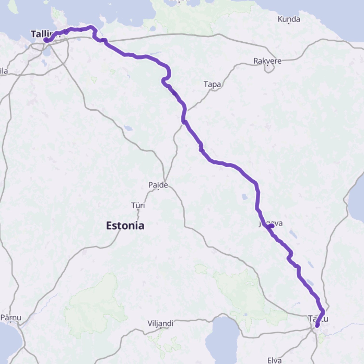 Map itinerary
